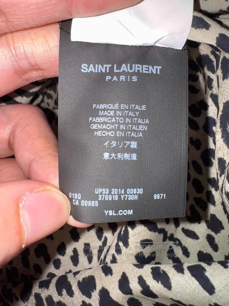 Saint Laurent Paris Saint Laurent Paris Size 38 Leopard Print Shirt i Size US S / EU 44-46 / 1 - 4 Thumbnail
