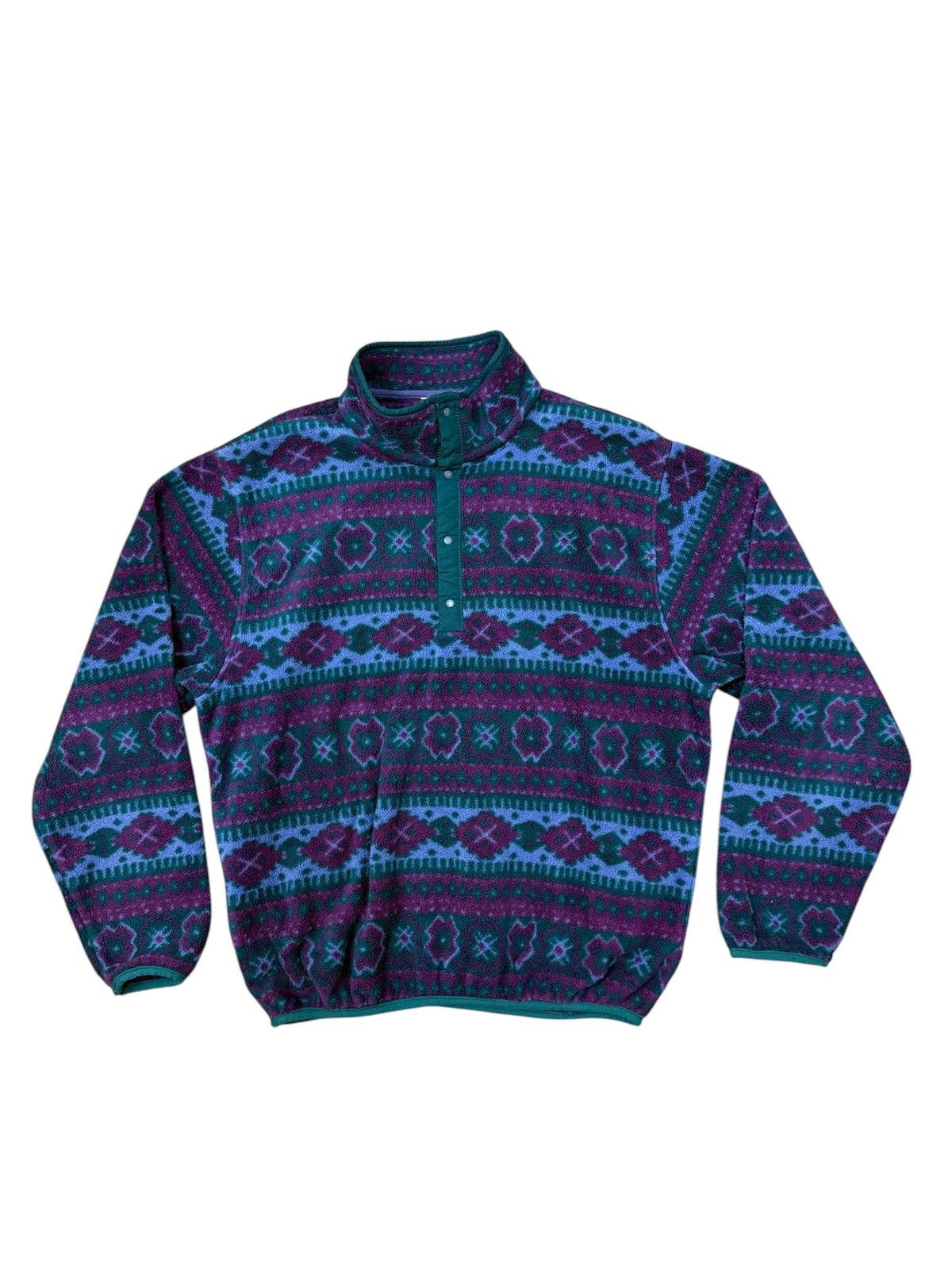 L.L. Bean × Vintage L.L Bean Native Fleece Halfbutton Sweatshirt Size US M / EU 48-50 / 2 - 1 Thumbnail
