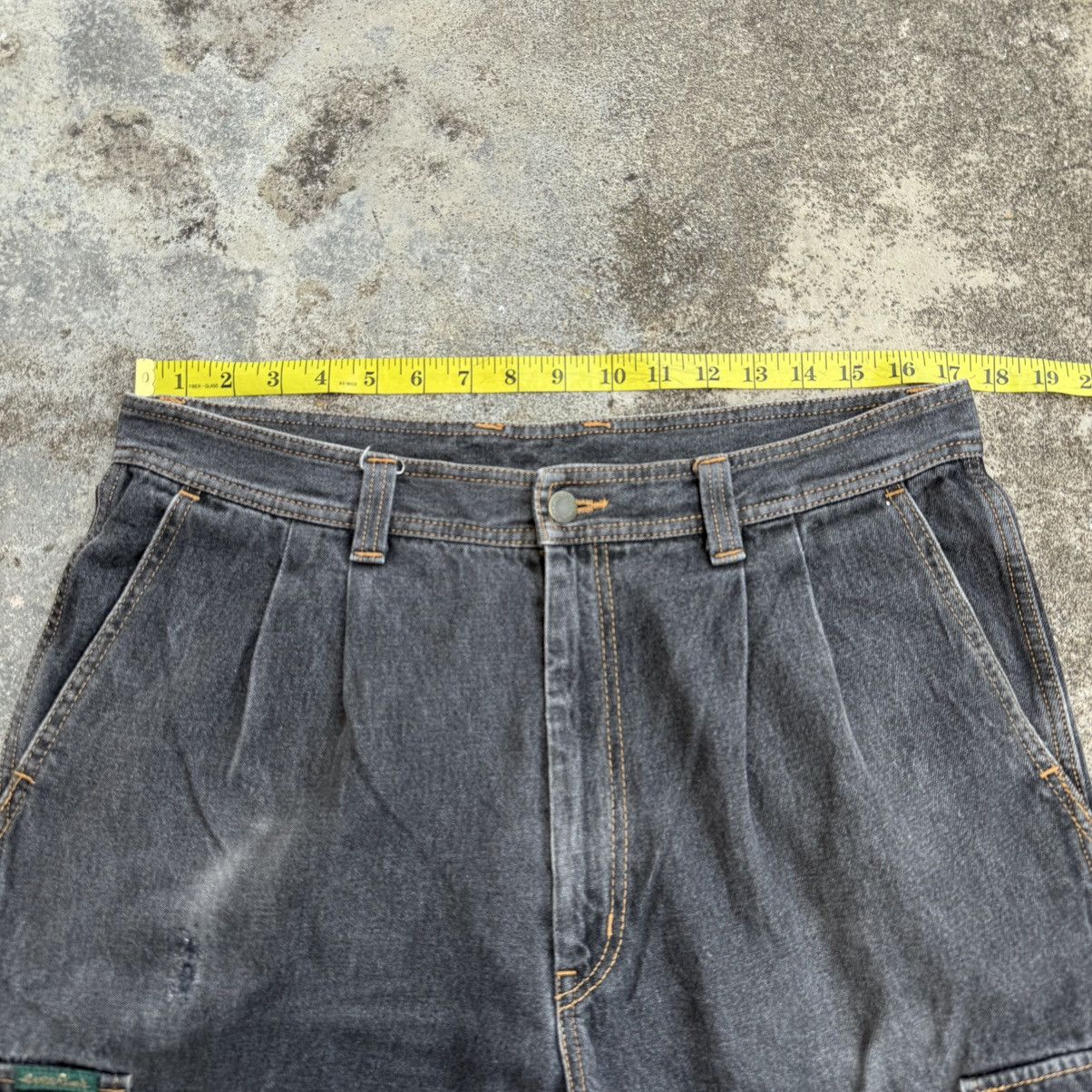 Japanese Brand VINTAGE EVENRIVER FADED BLACK JEAN DENIM CARGO PANTS Size US 34 / EU 50 - 5 Thumbnail