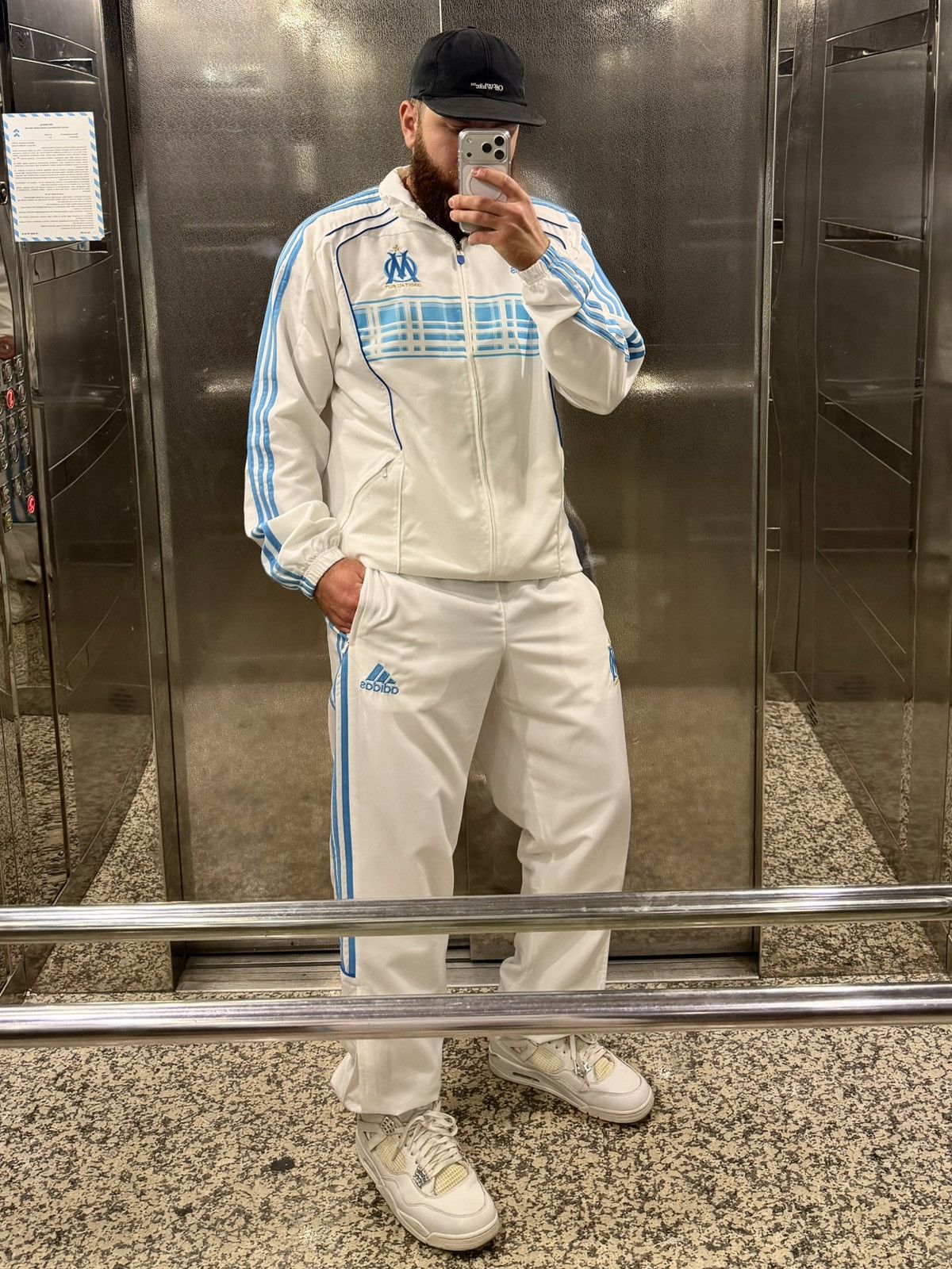 Adidas VINTAGE Adidas Olympique Marseille Tracksuit Football Soccer Size US L / EU 52-54 / 3 - 1 Thumbnail
