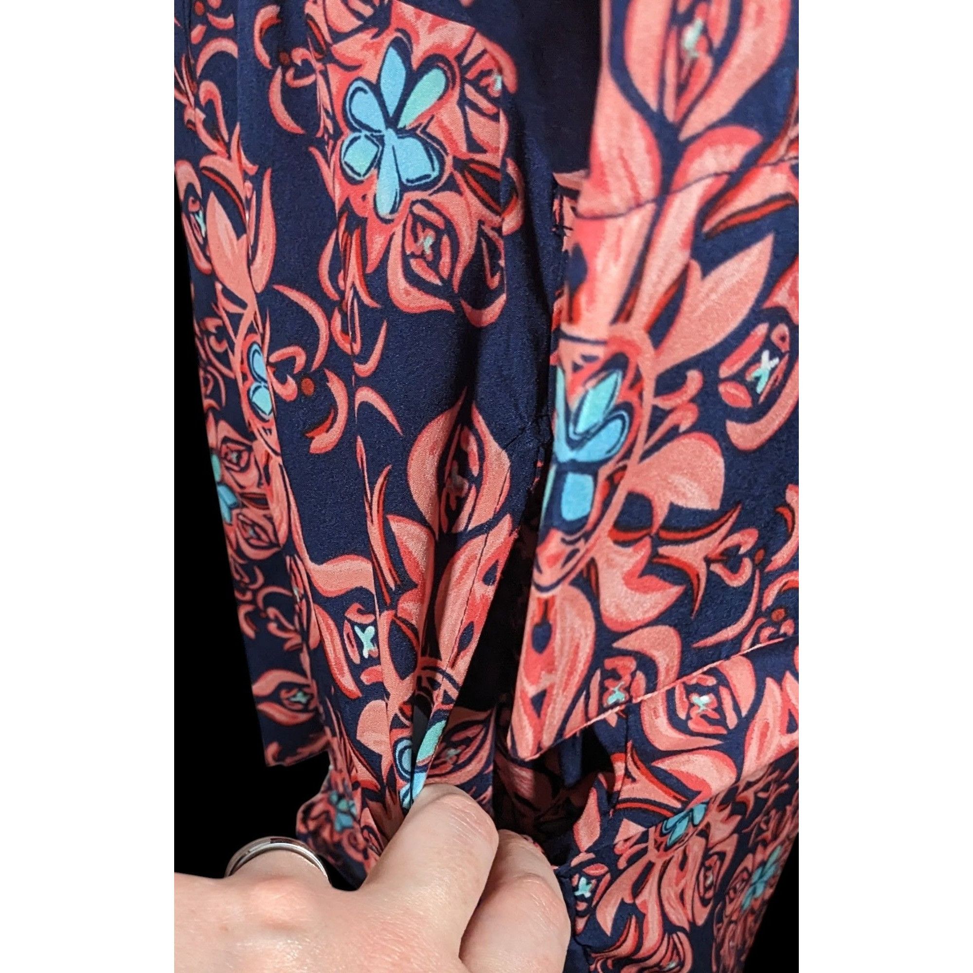 Other Modaposa Carlotta Belted Blue And Pink Floral Dress Size S / US 4 / IT 40 - 7 Thumbnail