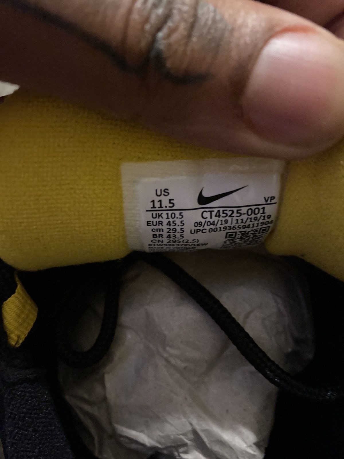 Nike Air Max 97 Hanshin Tigers Size US 11.5 / EU 44-45 - 6 Thumbnail