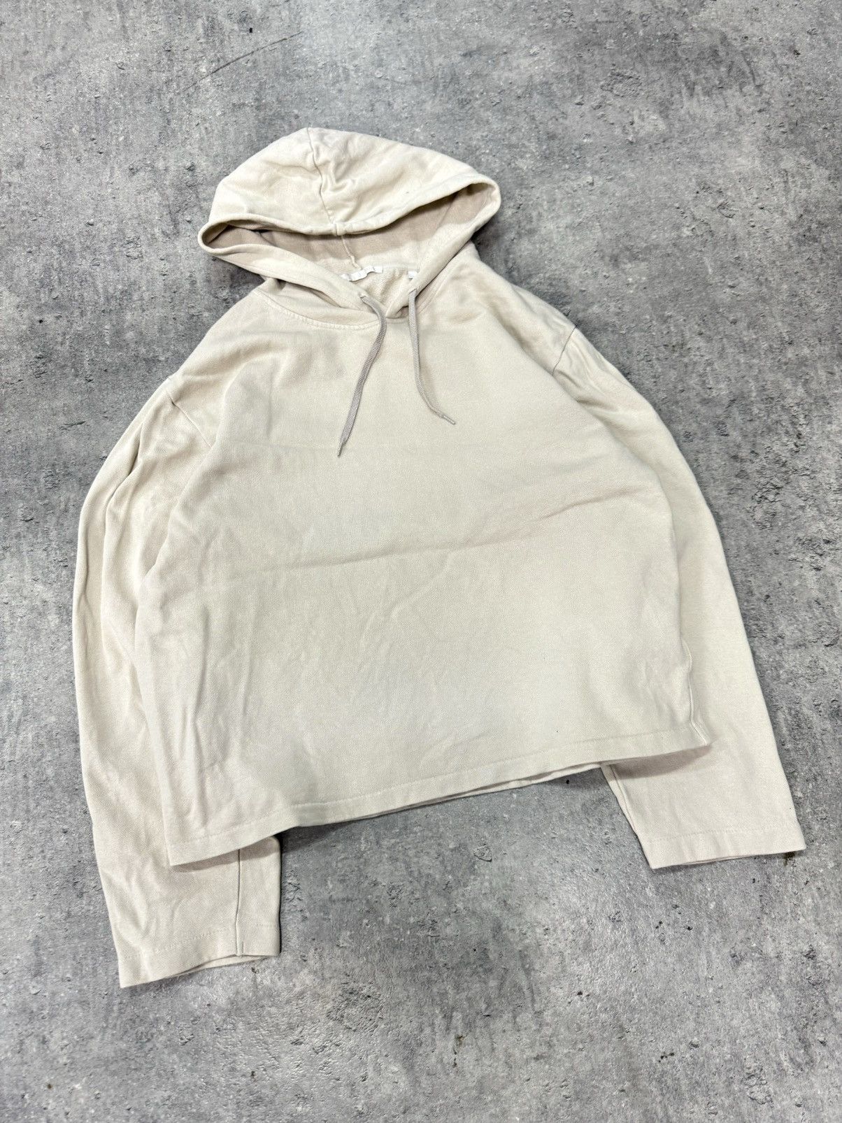 Our Legacy Our Legacy Loose Hoodie Silver Nep Sweat Boxy Cropped 