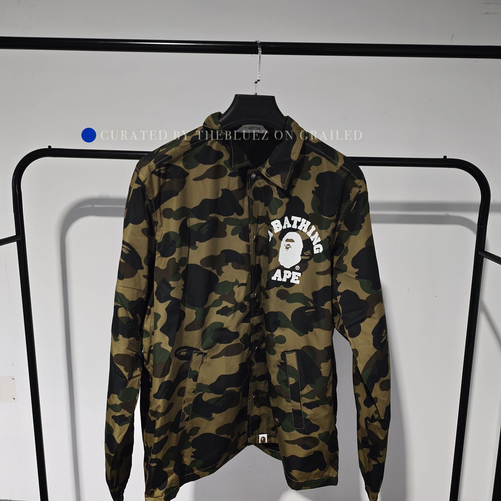 Bape Camo Logo Coach Jacket in Multi Size US XL / EU 56 / 4 - 1 Thumbnail