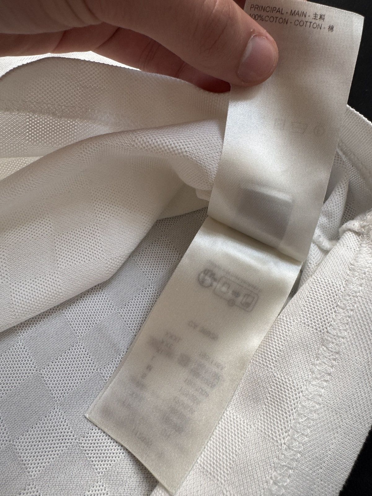 Louis Vuitton Louis Vuitton White Damier Tee Size US S / EU 44-46 / 1 - 6 Thumbnail