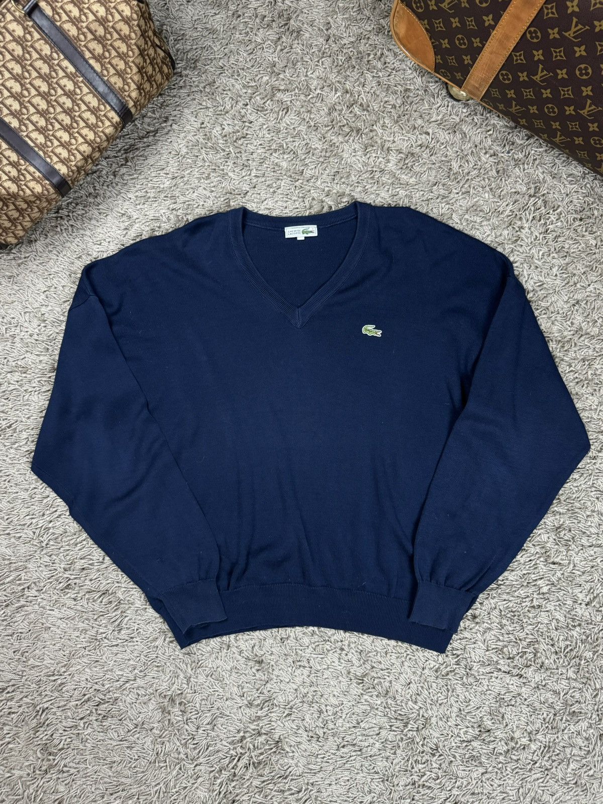 Lacoste Sweater Lacoste Chemise 90s original old money item Size US XL / EU 56 / 4 - 1 Thumbnail