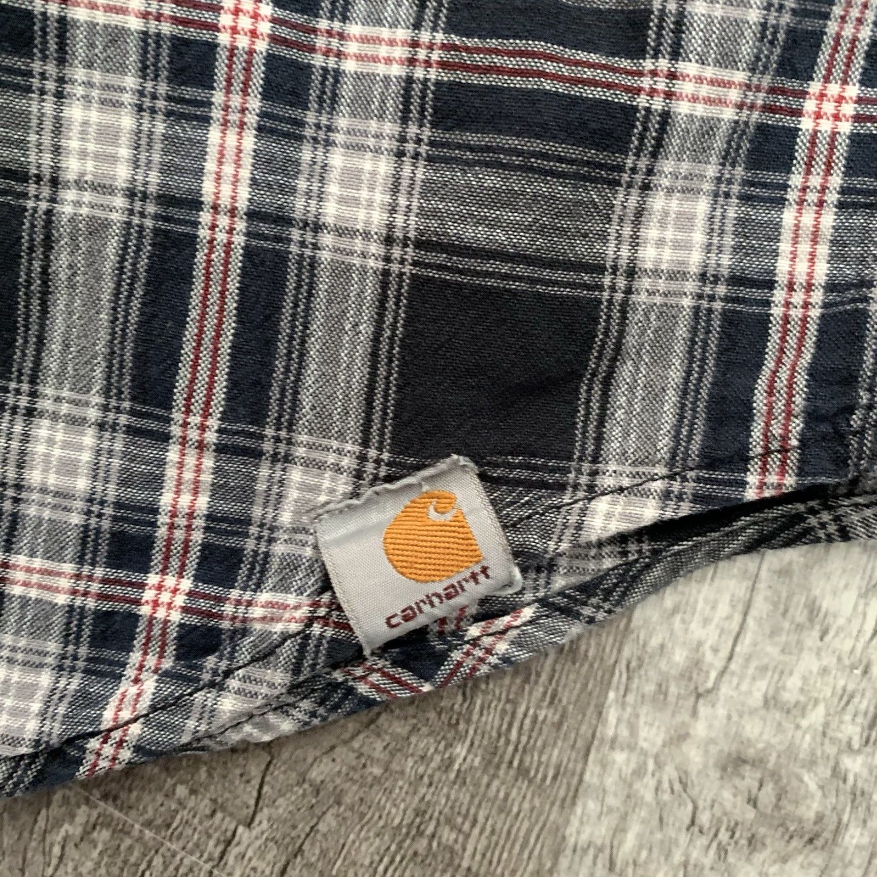 Carhartt VINTAGE Carhartt Plaid Shirt Mens 4XL Long Sleeve Work Utility Pockets Woven Size US XXL / EU 58 / 5 - 4 Thumbnail