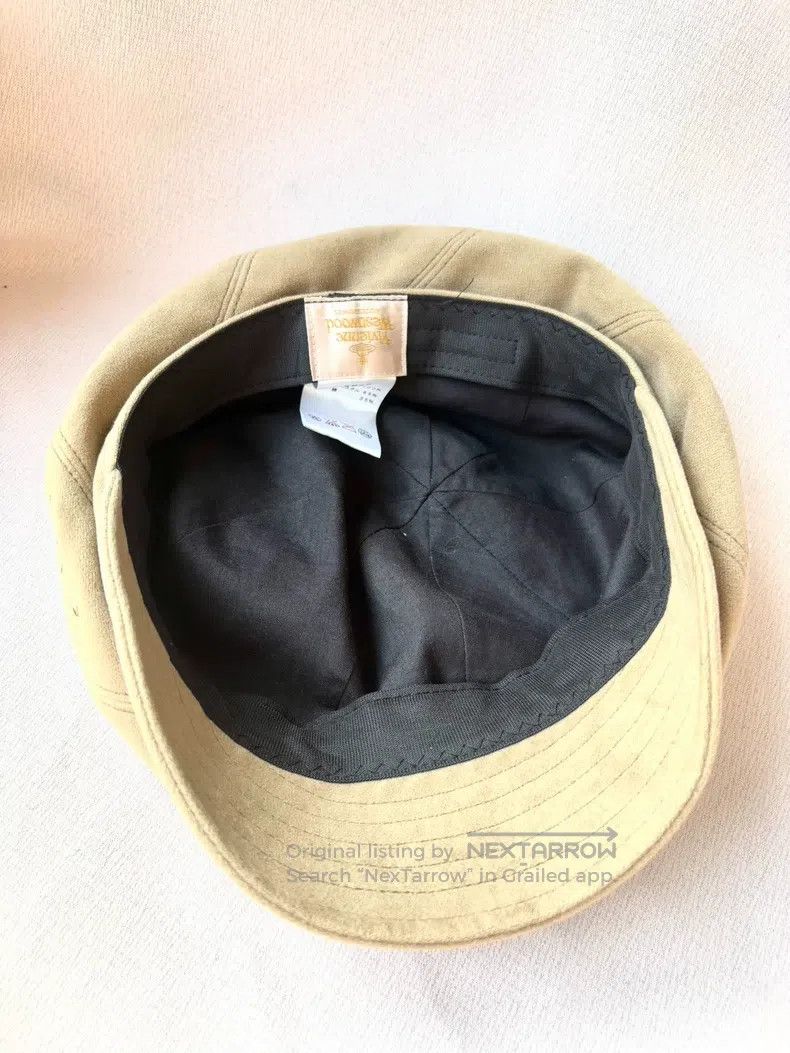 Vivienne Westwood Vivienne Westwood Beige Saturn graffiti octagonal newsboy Size ONE SIZE - 6 Thumbnail