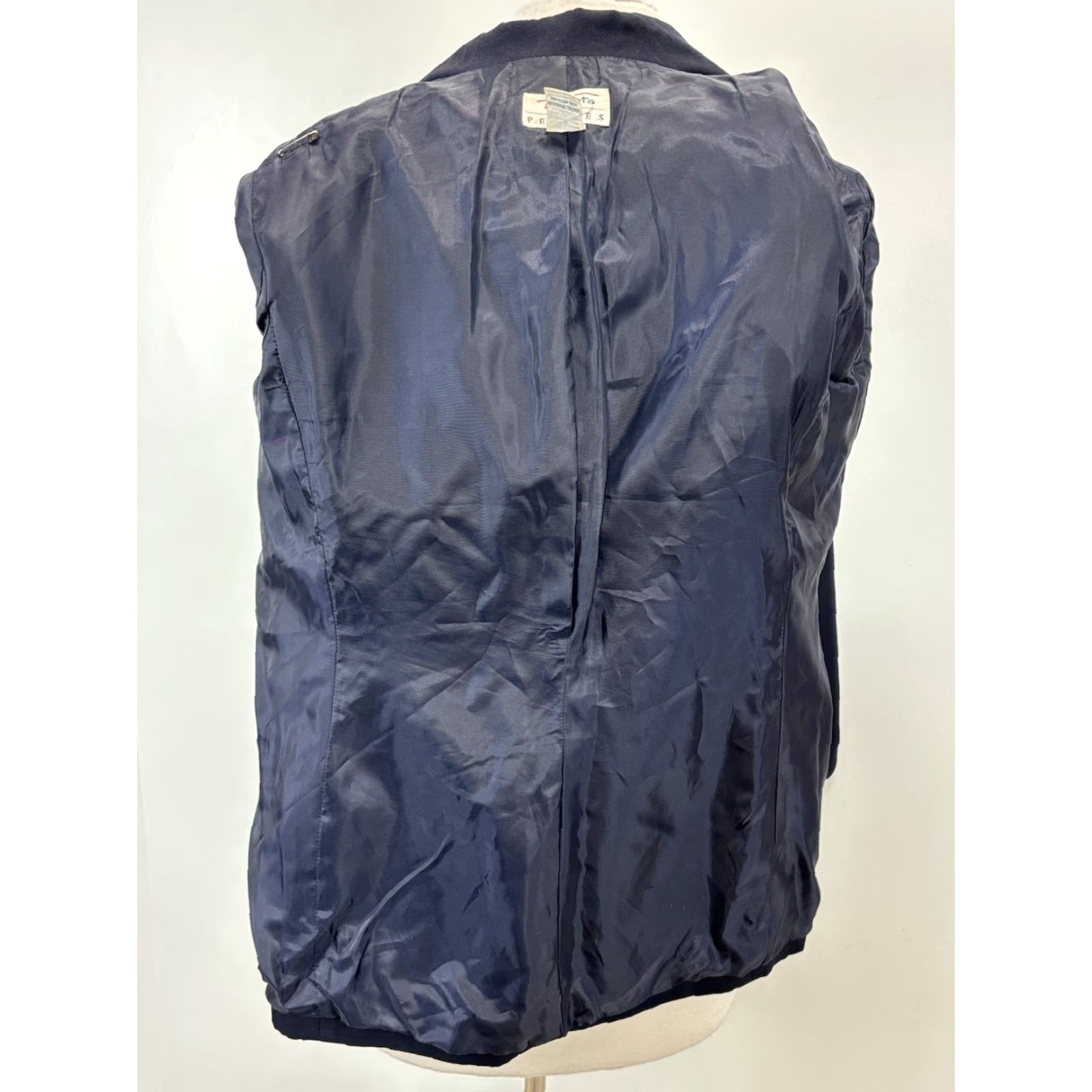 Talbots VINTAGE Talbots Blazer 100% Wool Sz 6P Petite Navy Blue Jacket Women Business Power Boss Classic Preppy Size M / US 6-8 / IT 42-44 - 7 Thumbnail