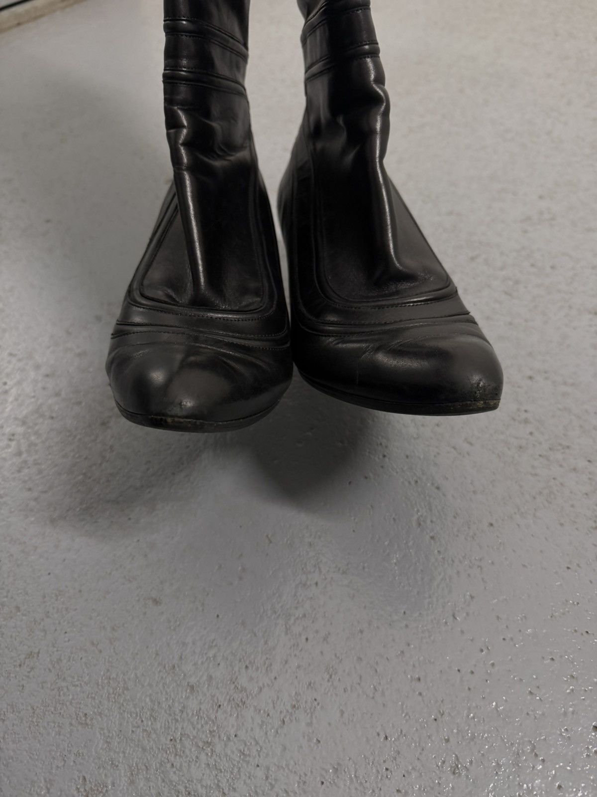 Salvatore Ferragamo Salvatore Ferragamo Leather Riding Boots Size US 9 / IT 39 - 14 Thumbnail