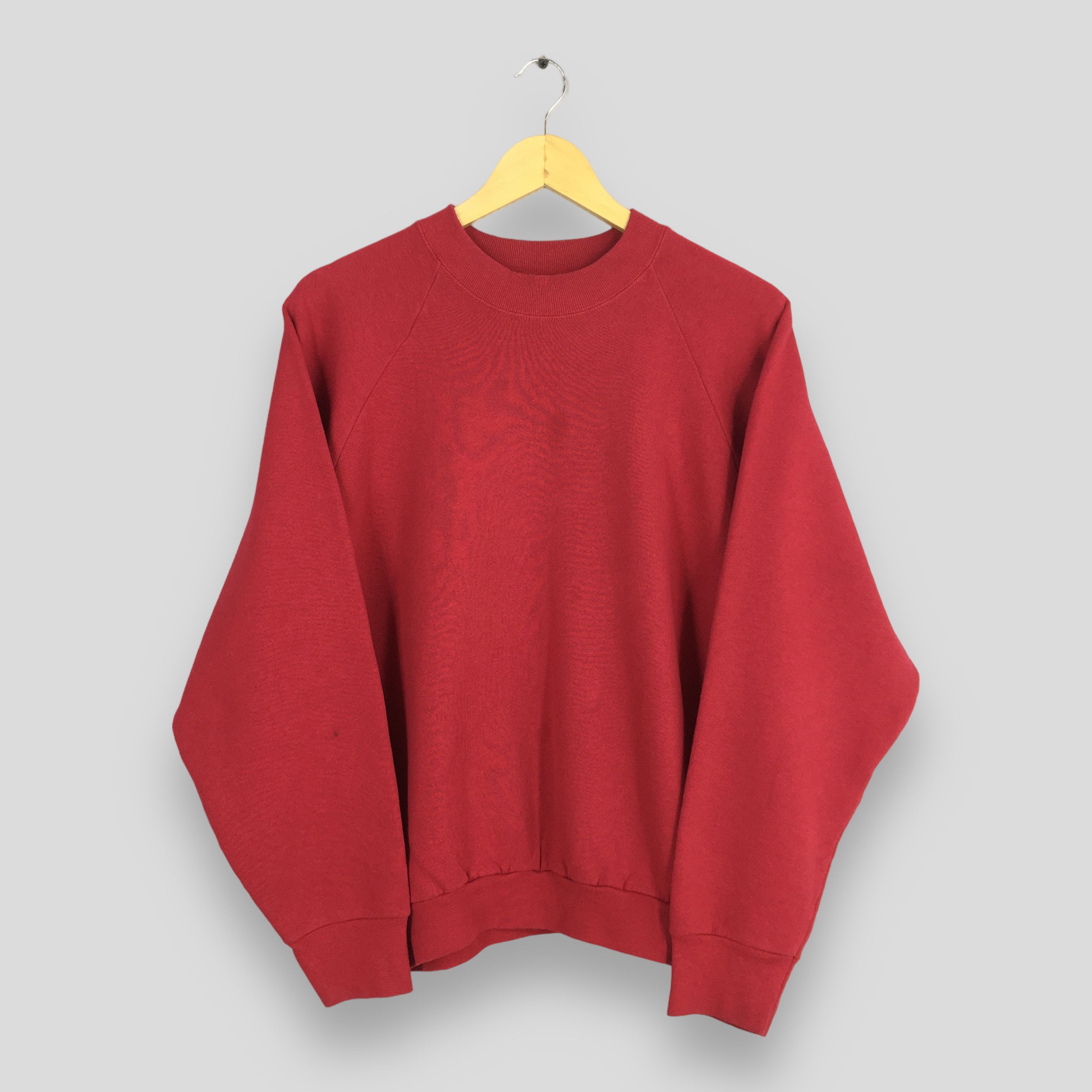 Fruit Of The Loom Vintage 90s Fruit Of The Loom Red Sweatshirt Jumper XLarge Size US XL / EU 56 / 4 - 1 Thumbnail