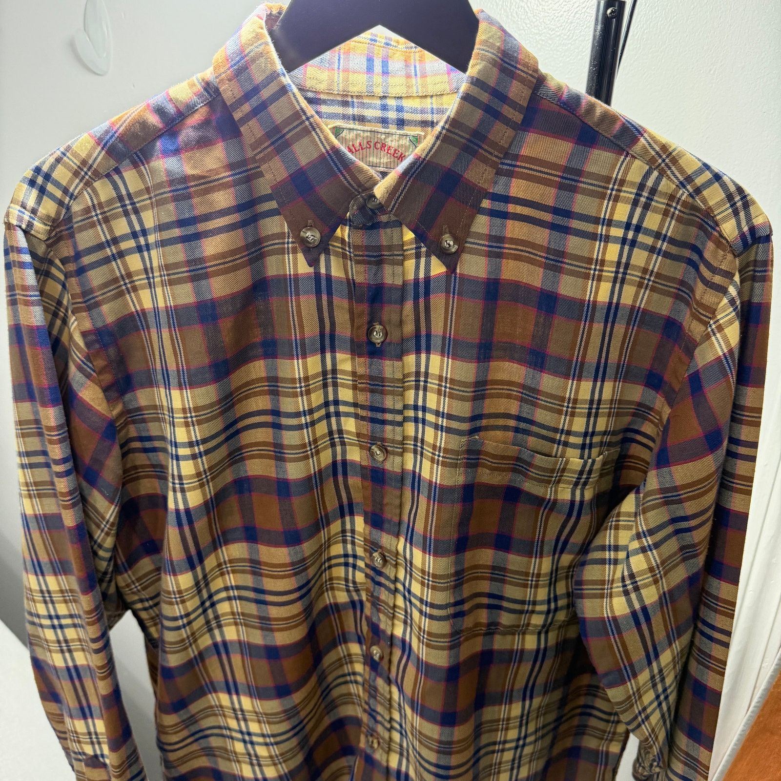 Vintage Vintage Falls Creek Button Down Shirt Medium Brown Plaid Size US M / EU 48-50 / 2 - 1 Thumbnail