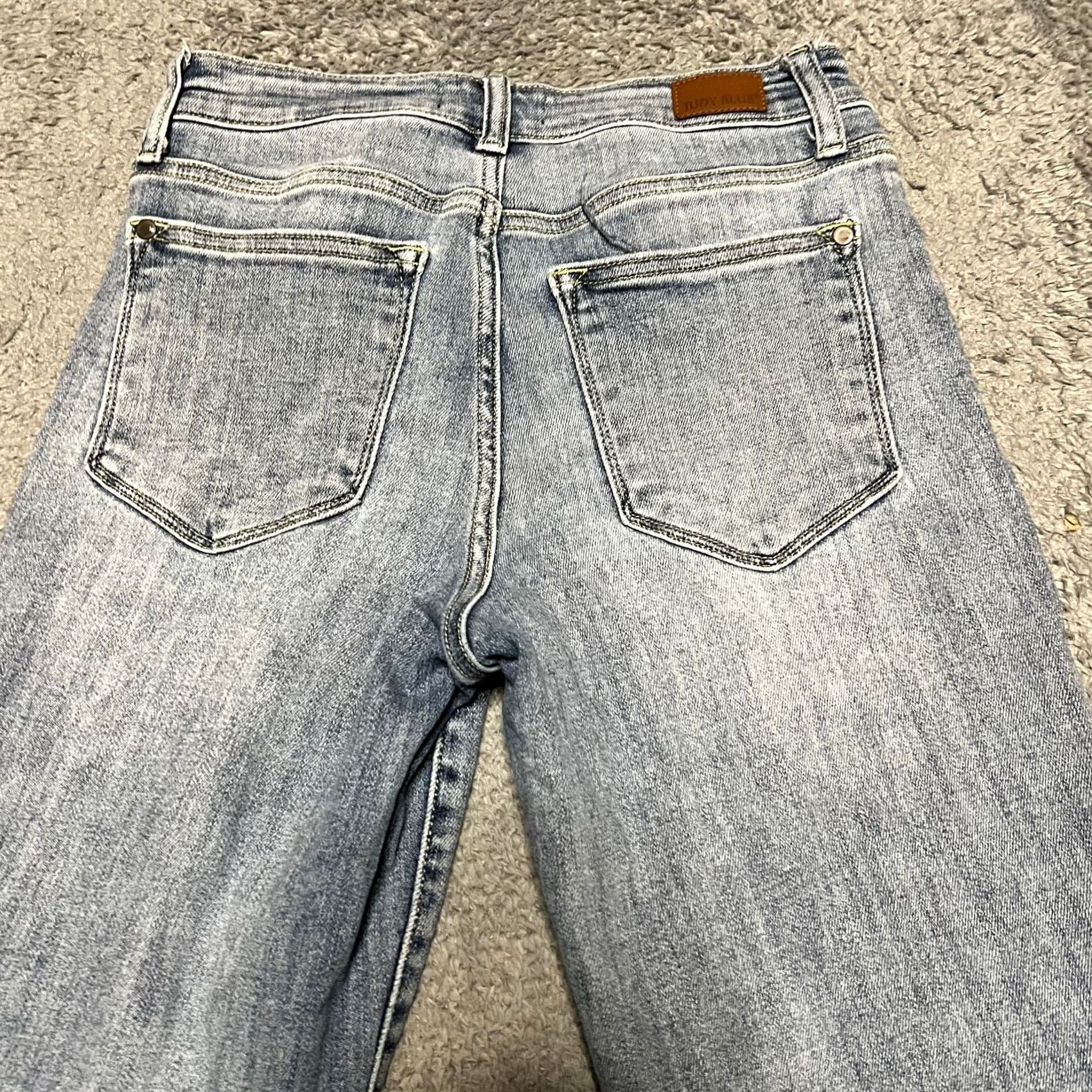 Denime Judy Blue Jeans Womens Boyfriend Mid Rise Ankle Blue Denim 27x29 1/25 Blue Womens Size 42" / US 20 - 4 Thumbnail