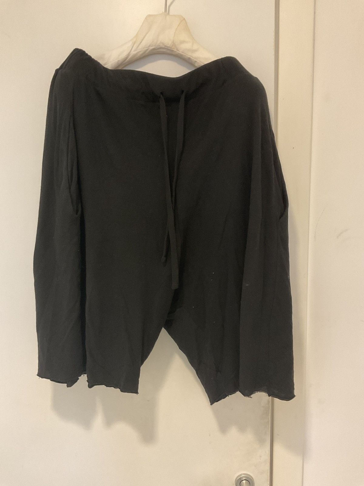 image of Thom Krom Cotton Cropped Shorts in Black, Men's (Size 34)