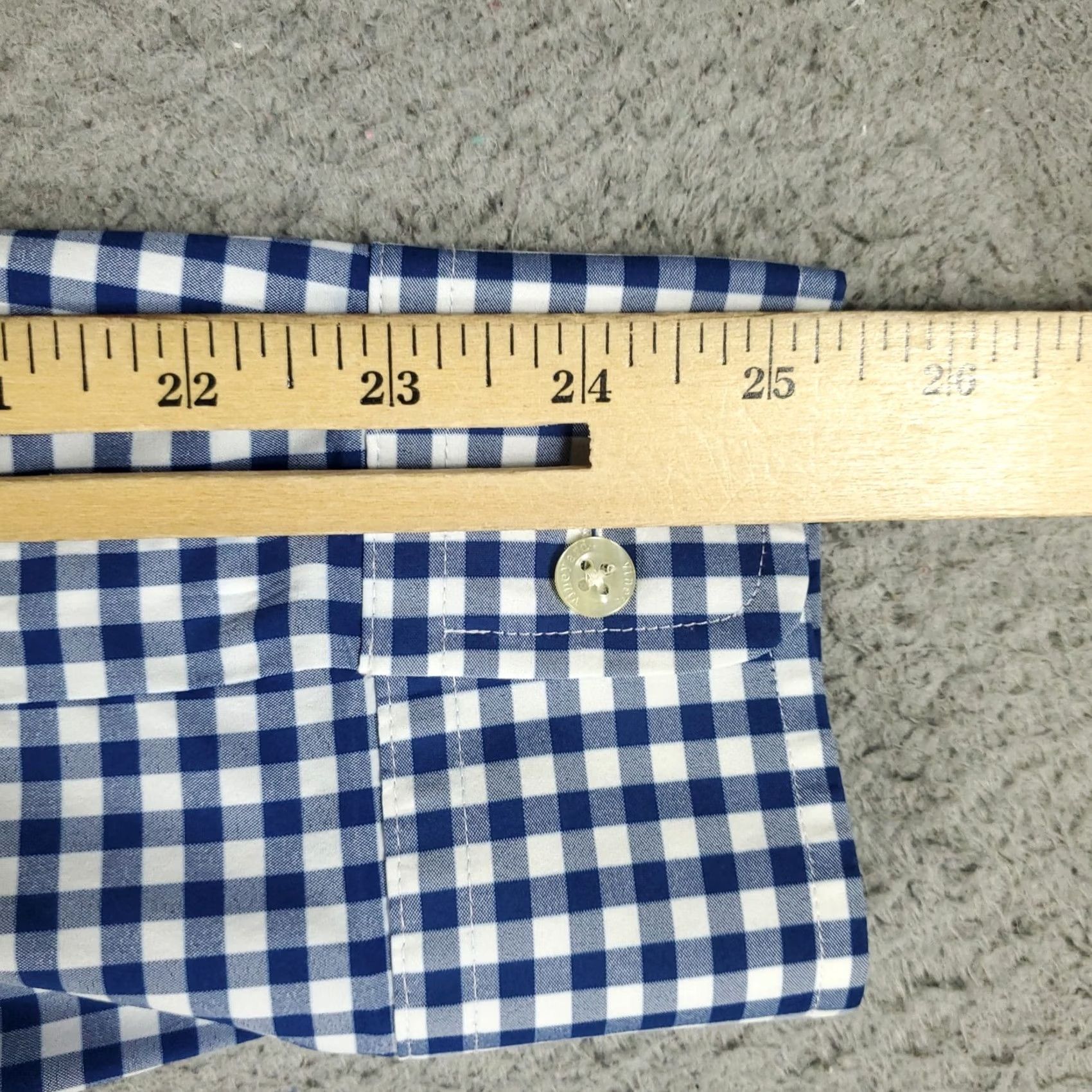 Vineyard Vines Vineyard Vines Shirt Mens Medium Blue Check Performance Nylon Long Sleeve Size US M / EU 48-50 / 2 - 6 Thumbnail
