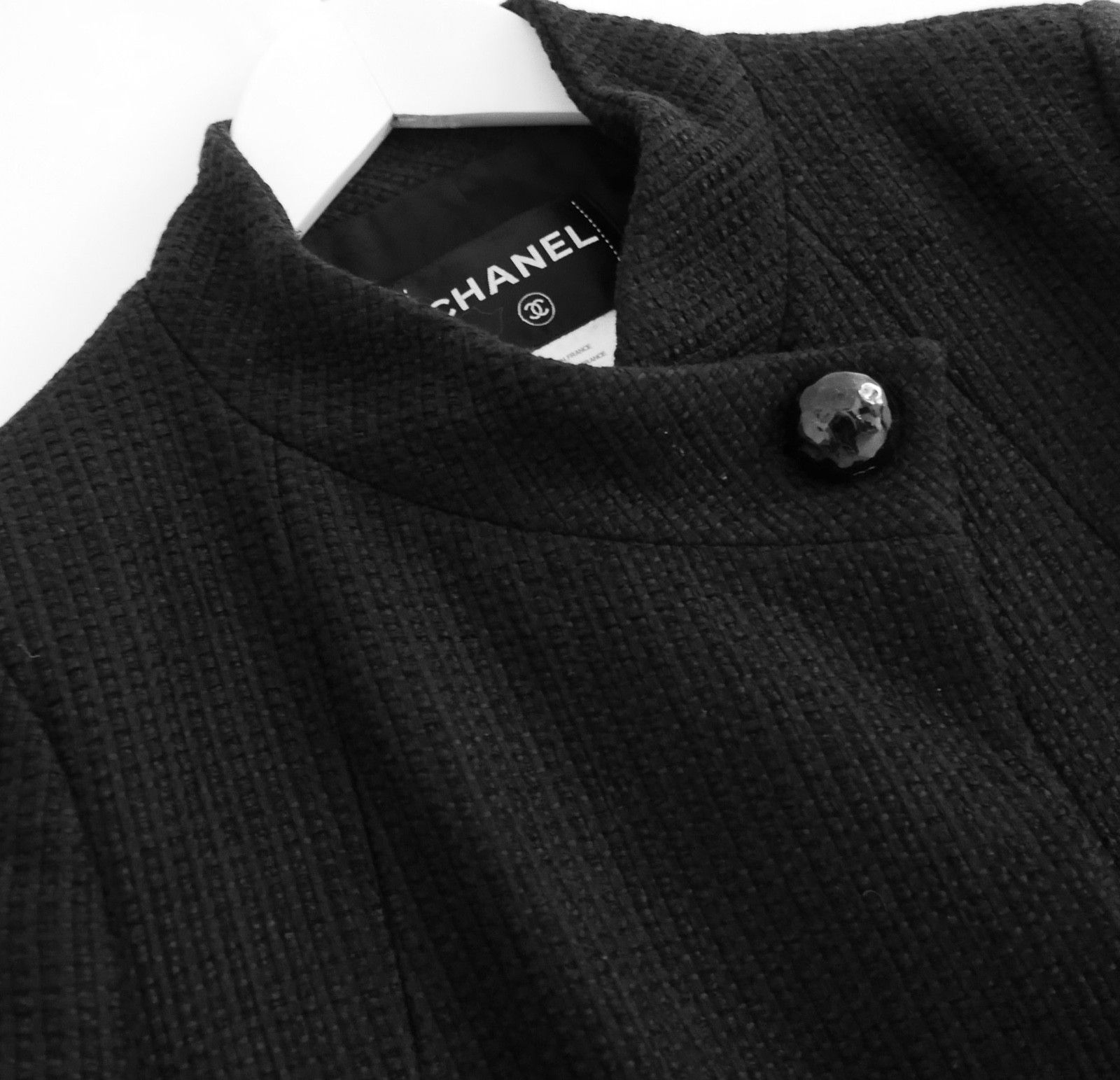 Chanel Chanel Resort 2015 Paris-Dubai Black Tweed Jacket Size S / US 4 / IT 40 - 3 Thumbnail