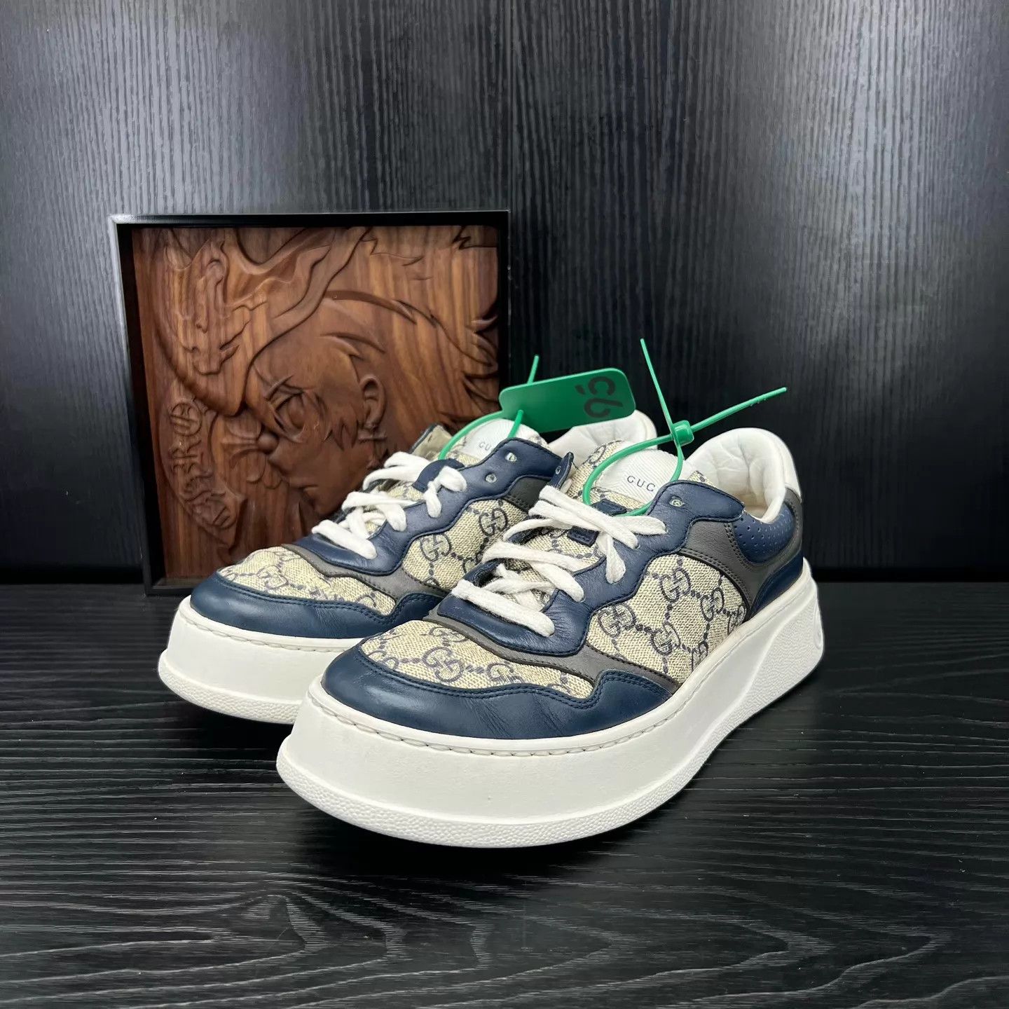 Gucci Gucci Cookie Sneaker White Blue 6/40 Original Box Size US 7 / EU 40 - 1 Thumbnail