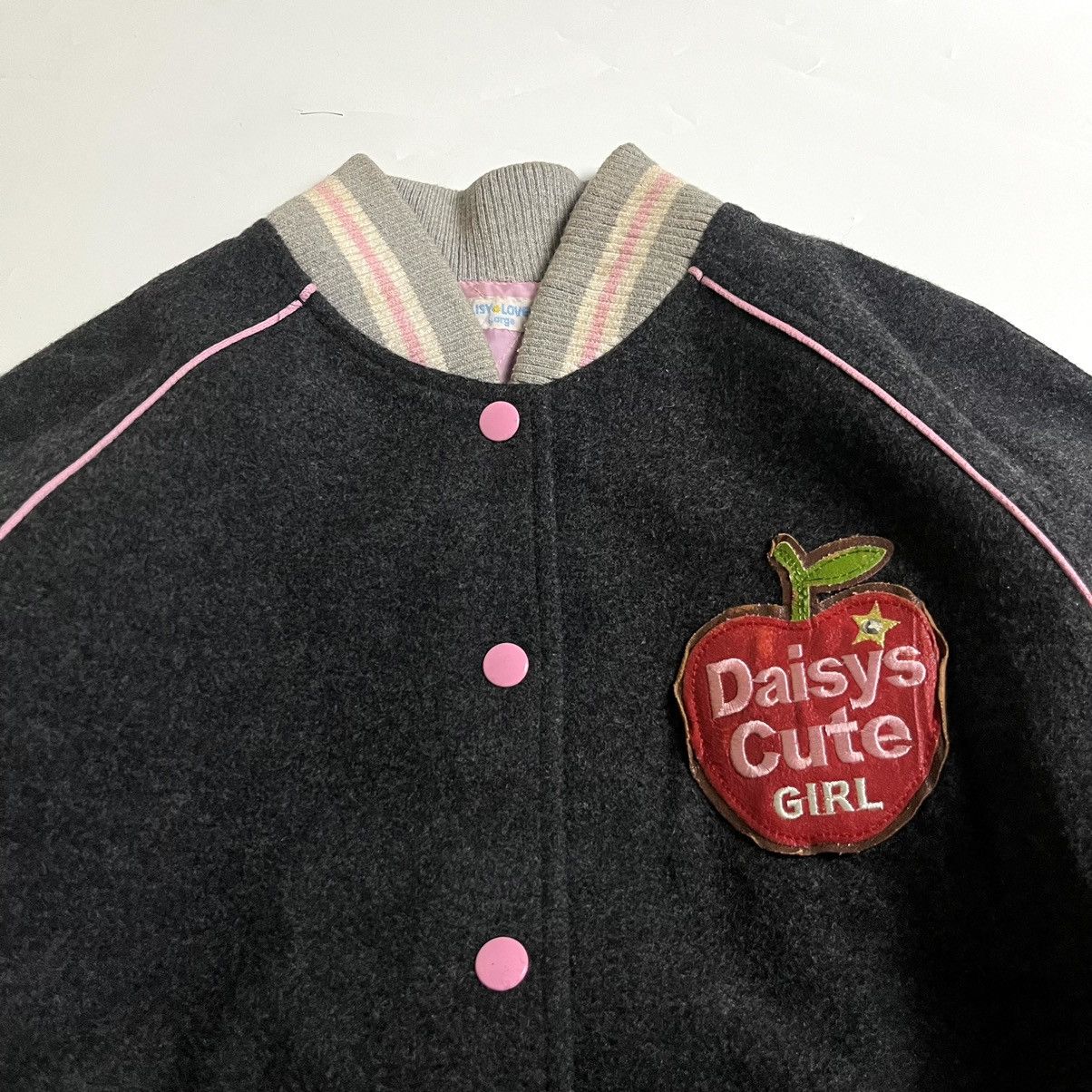 Angel Blue 💥RARE 🔥 Daisy Lovers embroidery varsity jacket Size US L / EU 52-54 / 3 - 4 Thumbnail