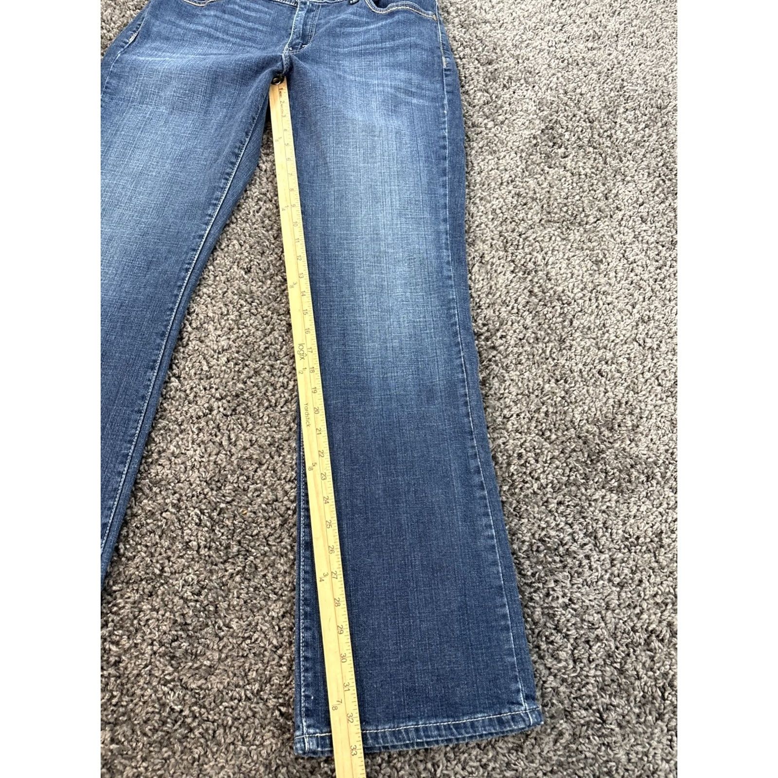 Levi's Levi's 529 Jeans Bootcut Dark Wash Women 31x33 Denim Regular Inseam 33 Pockets Size 24" / US 00 / IT 34 - 2 Thumbnail
