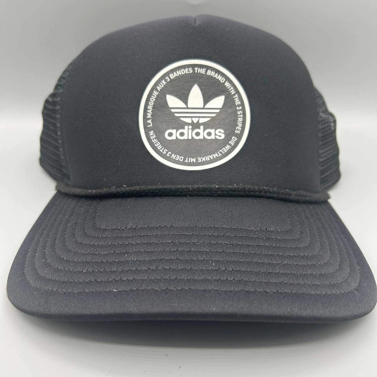 Adidas Adidas Dispatch Trucker Hat Men Black Snap Back Cap Size ONE SIZE - 1 Thumbnail
