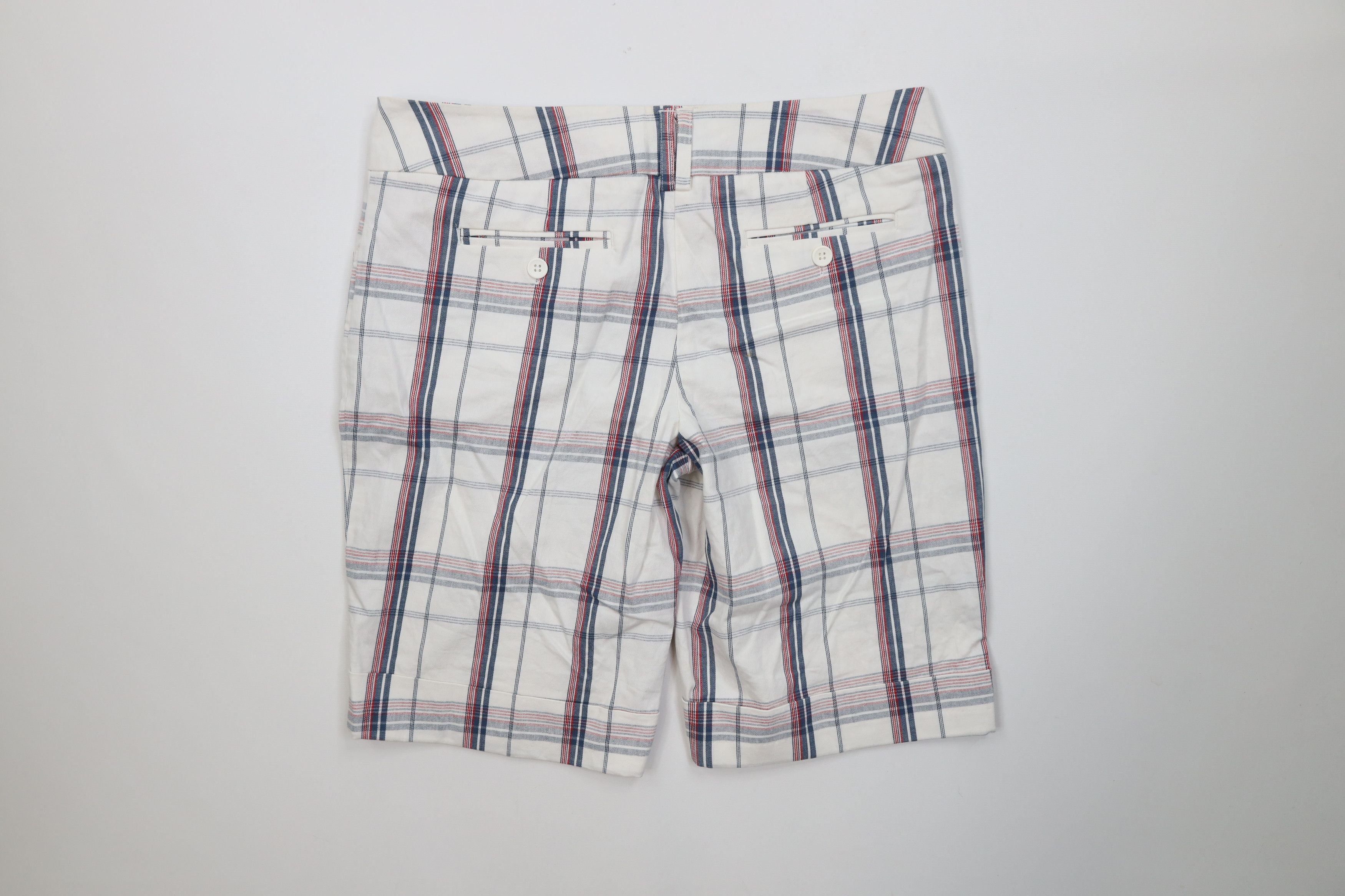 Forever 21 Vintage 90s Y2K Forever 21 Cuffed Bermuda Shorts Plaid Size 32" / US 10 / IT 46 - 9 Thumbnail