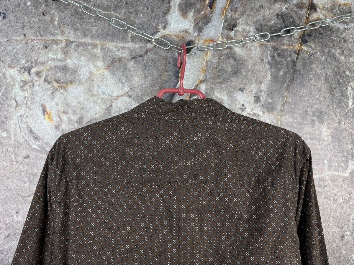 Allsaints AllSaints Vineland Shirt Brown Geometric Button Up Men Size US M / EU 48-50 / 2 - 11 Thumbnail