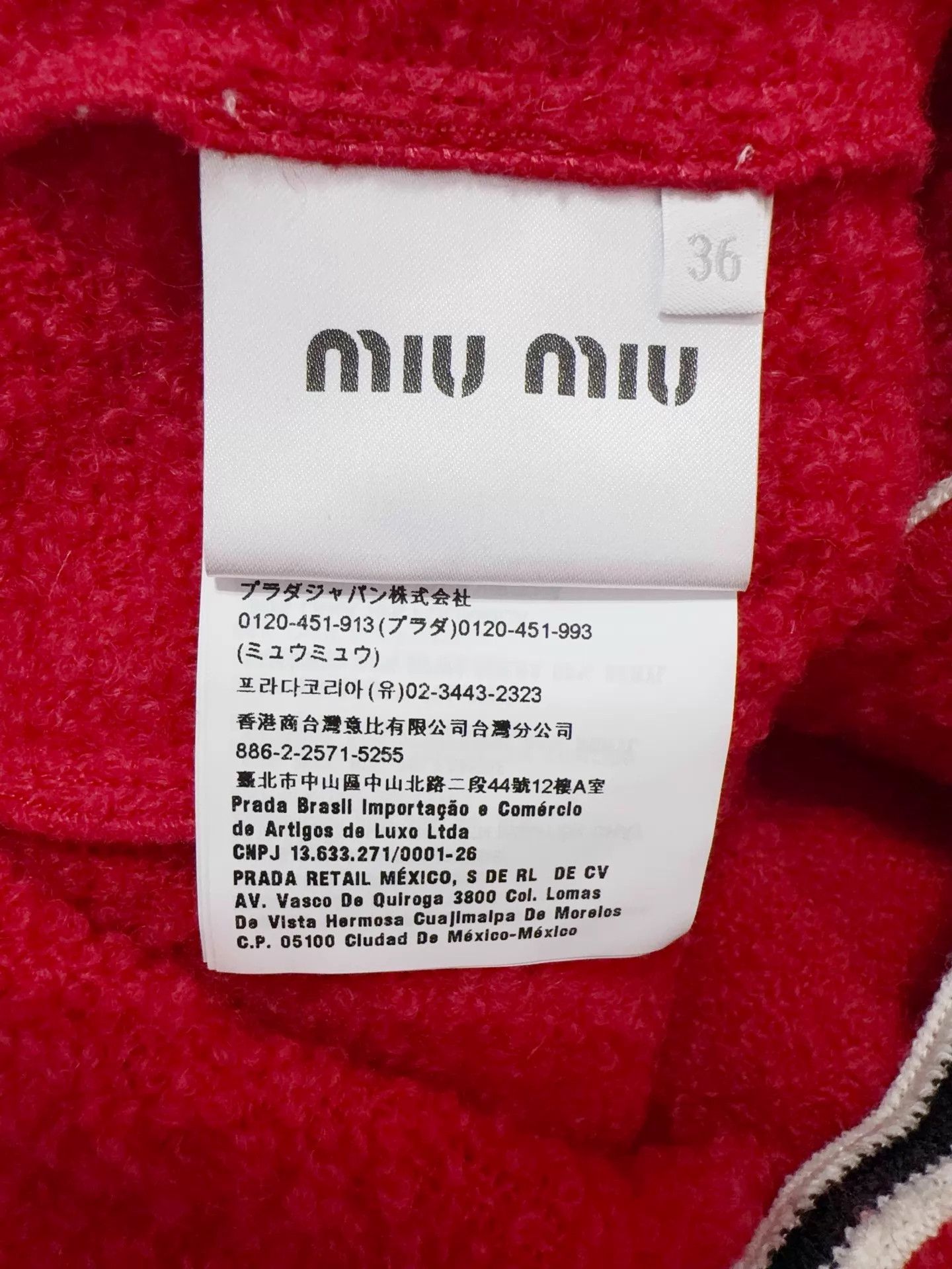 Miu Miu MIU MIU women's Chenille Jacket 36 Ivory New Size XS / US 0-2 / IT 36-38 - 5 Thumbnail