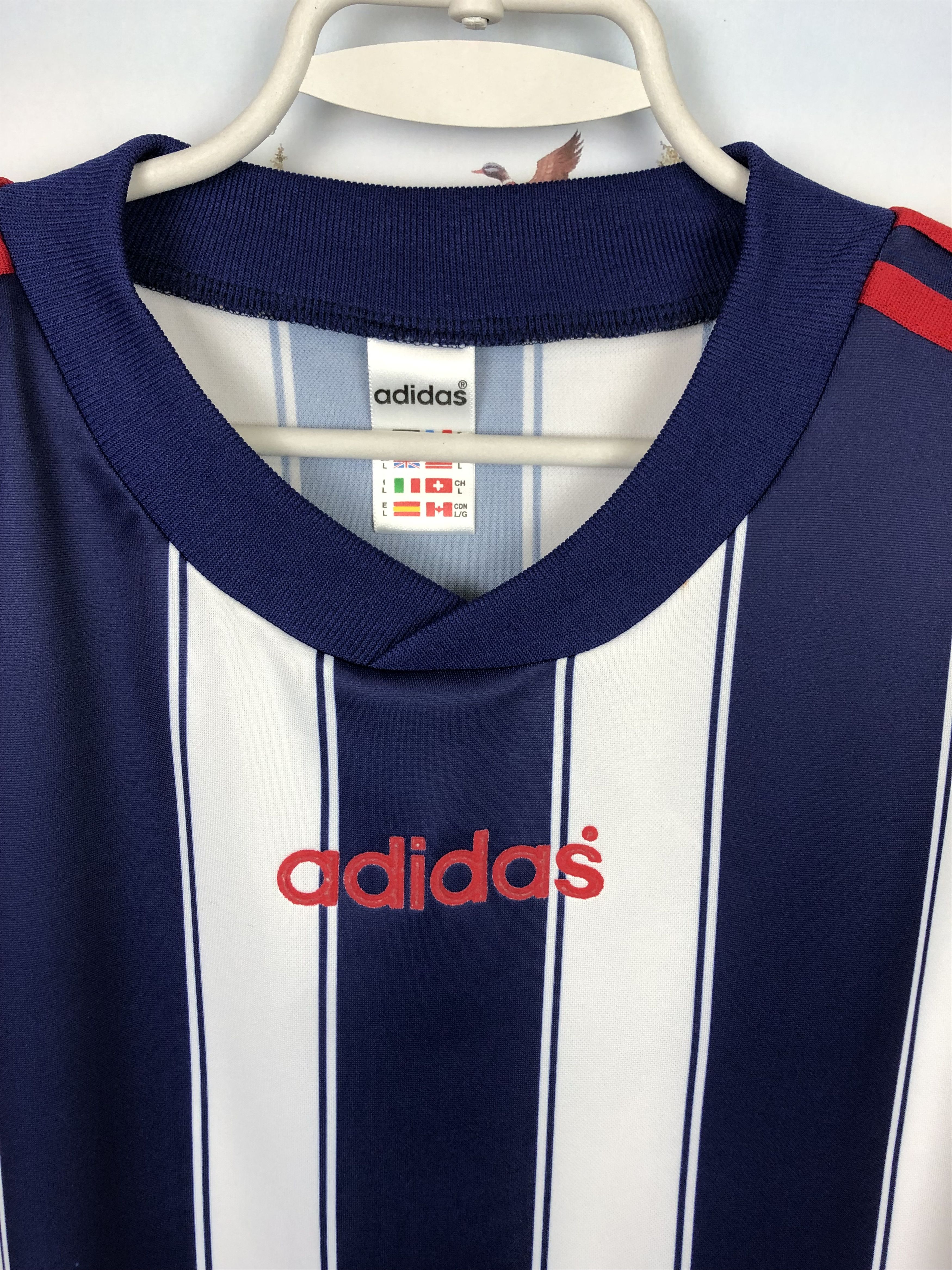 Adidas Vintage Adidas Football Shirt Soccer Template Jersey Tee Size US L / EU 52-54 / 3 - 5 Thumbnail