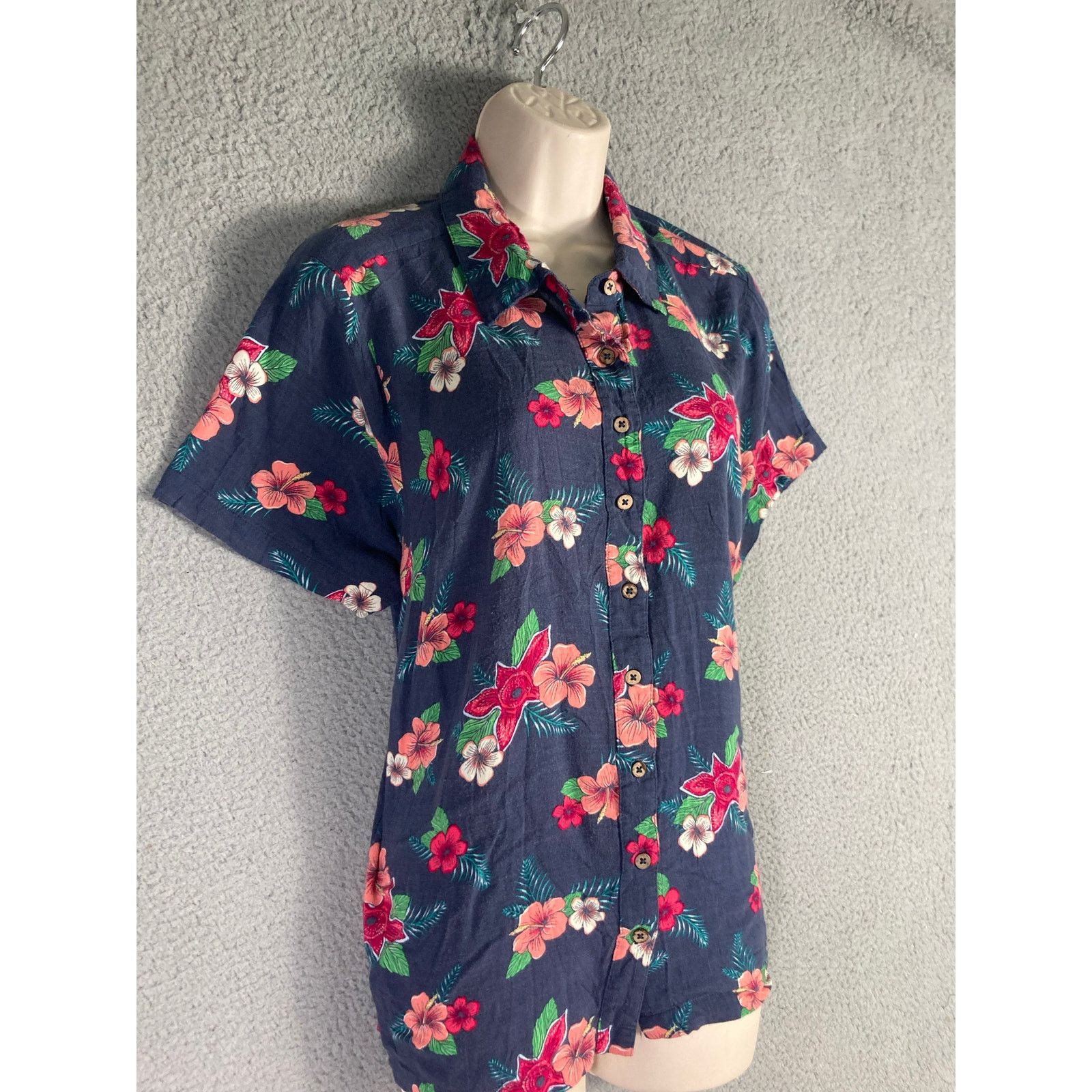 Other Stranger Things Demogorgon Floral Hawaiian Shirt Size 1 Size XL / US 12-14 / IT 48-50 - 7 Thumbnail