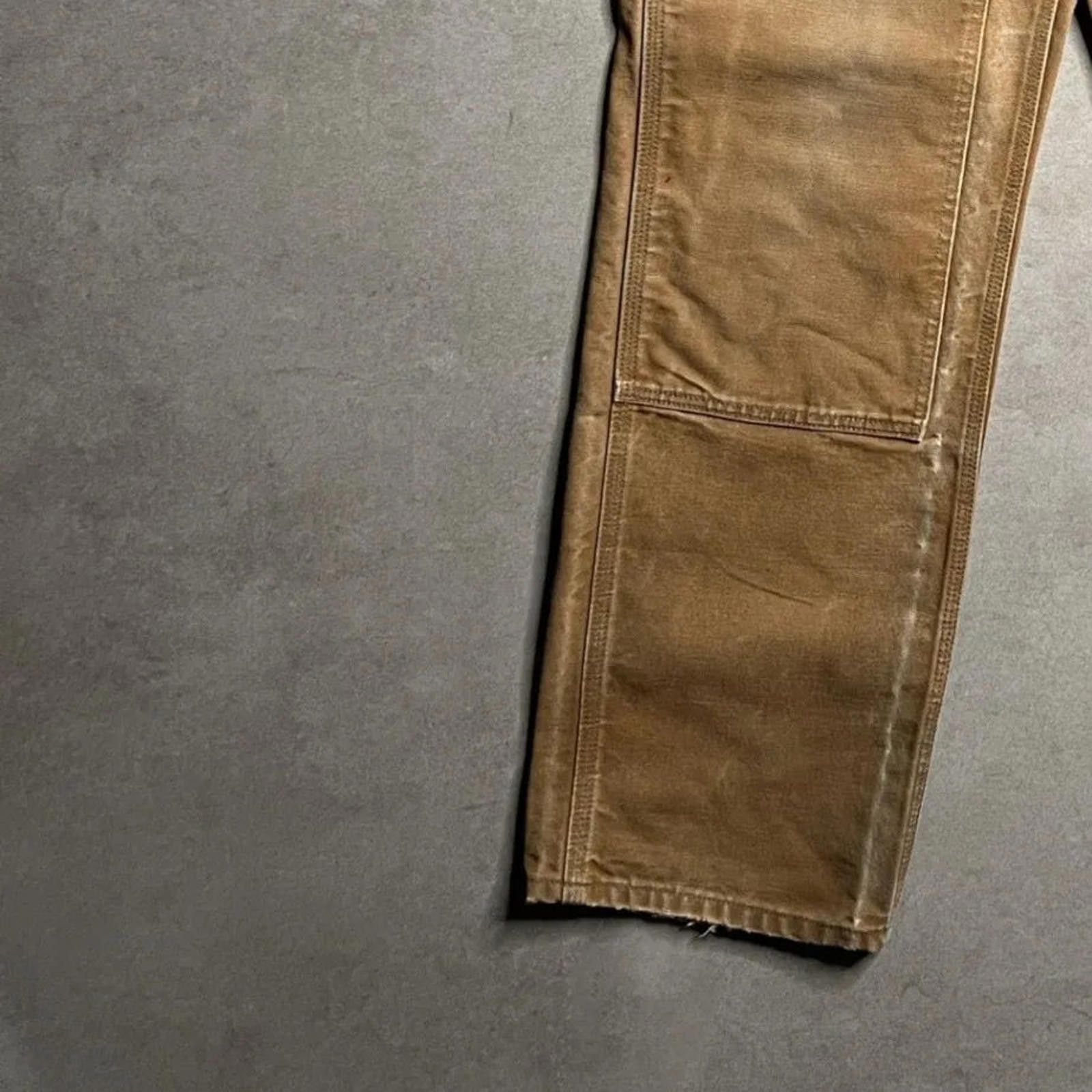 Carhartt Vintage Carhartt Tan Double Knee Pants - 30x32 Size US 30 / EU 46 - 7 Thumbnail