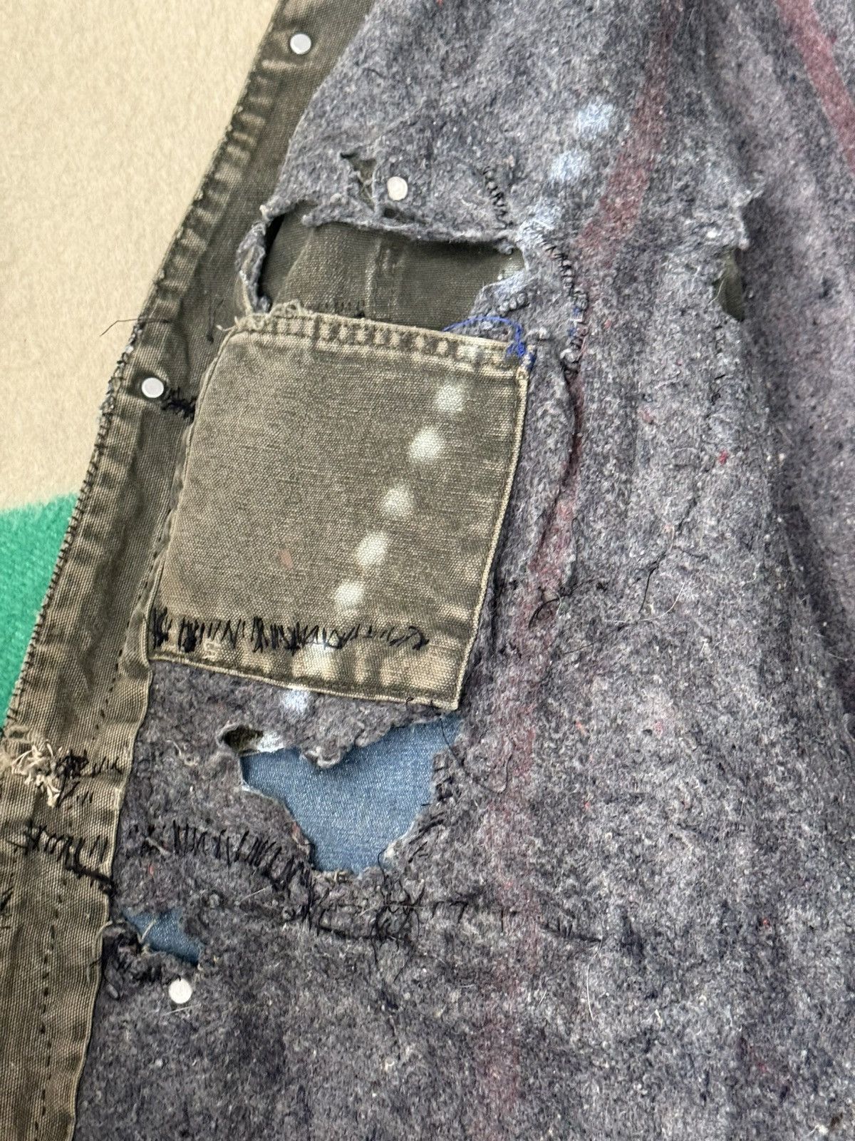 Carhartt Carhartt Chore Coat Boro Patchwork Distressed Thrashed Size US XXL / EU 58 / 5 - 19 Thumbnail