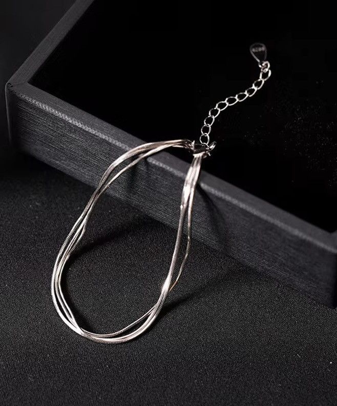 Vintage Silver Blade Three Layer Bracelet Size ONE SIZE - 5 Thumbnail