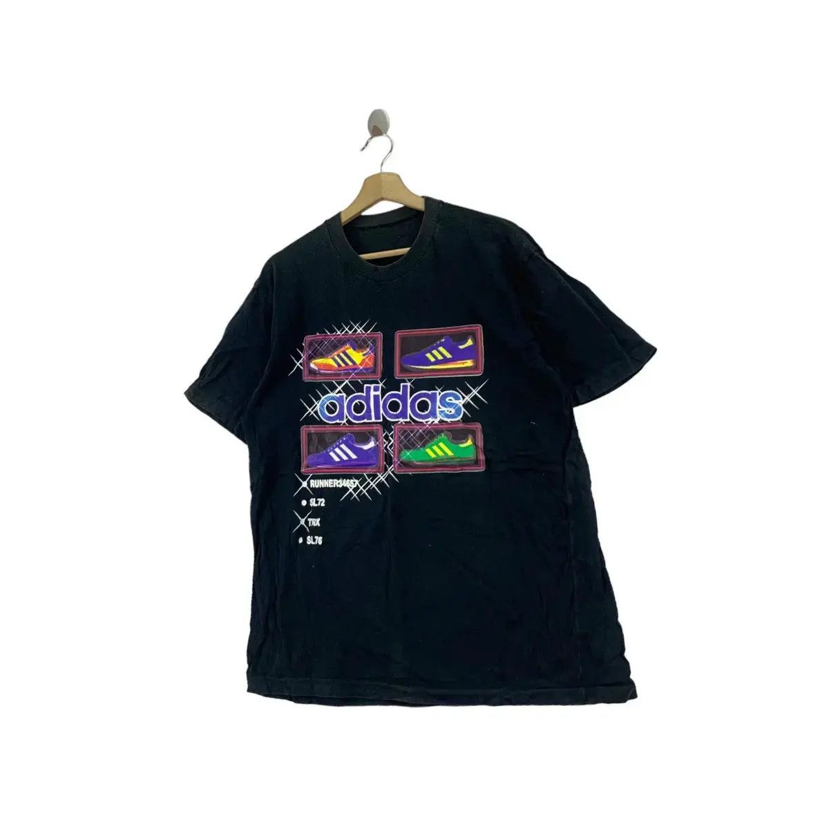 Adidas Vintage ADIDAS ORIGINALS SUPERSTAR Runner Tee Shirt Top Size US L / EU 52-54 / 3 - 4 Thumbnail