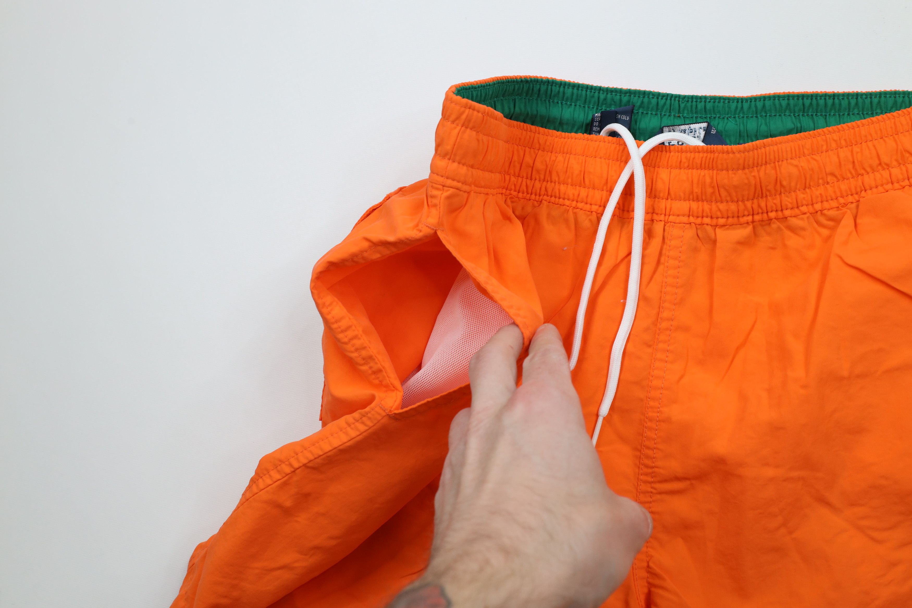 Ralph Lauren × Vintage Vintage 90s Ralph Lauren Above Knee Lined Shorts Swim Trunks Size US 34 / EU 50 - 6 Thumbnail