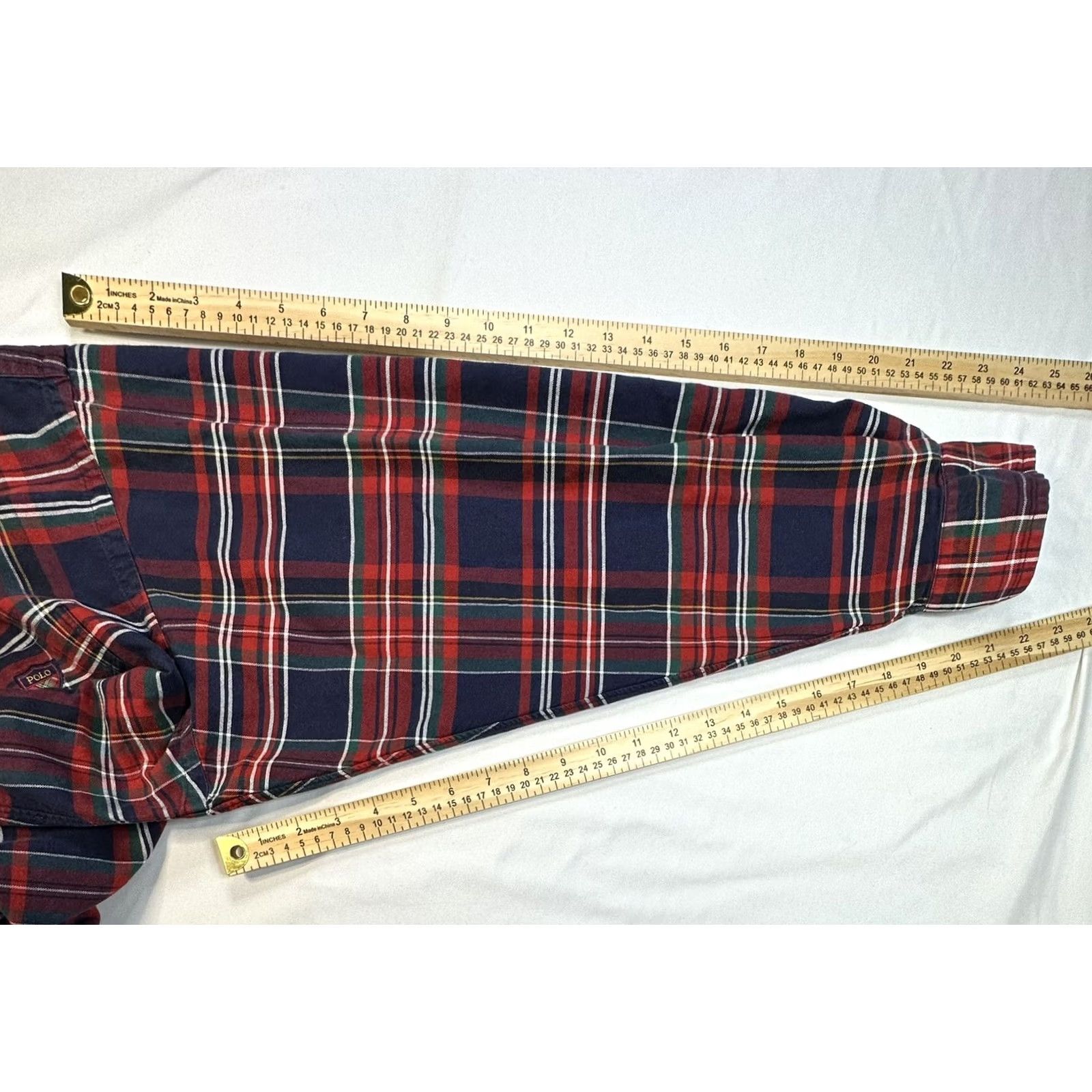 Ralph Lauren VINTAGE Ralph Lauren Shirt L Red Plaid Crest Logo Button-Up Men Size US L / EU 52-54 / 3 - 3 Thumbnail
