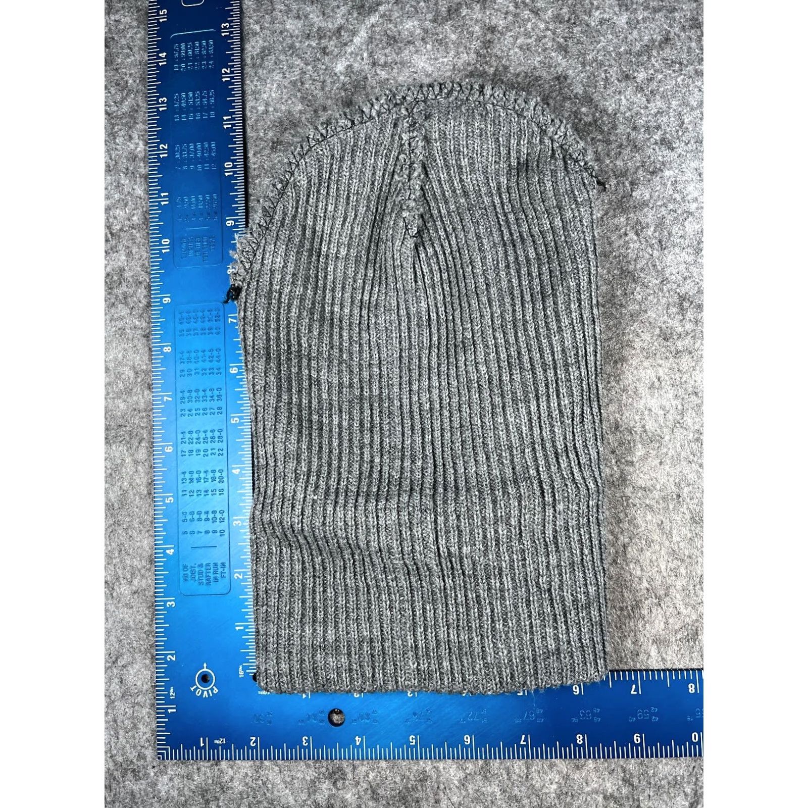 Vintage Beanie Toque Unbranded Knit Acrylic Gray One Size Adult Winter Ski Hat Size ONE SIZE - 4 Thumbnail