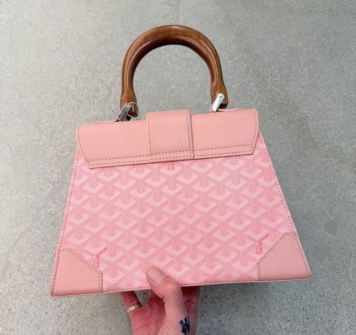 Goyard Goyard Pink Purse RARE 2008 PM Saigon Sakura Pearl Japan Size ONE SIZE - 8 Thumbnail