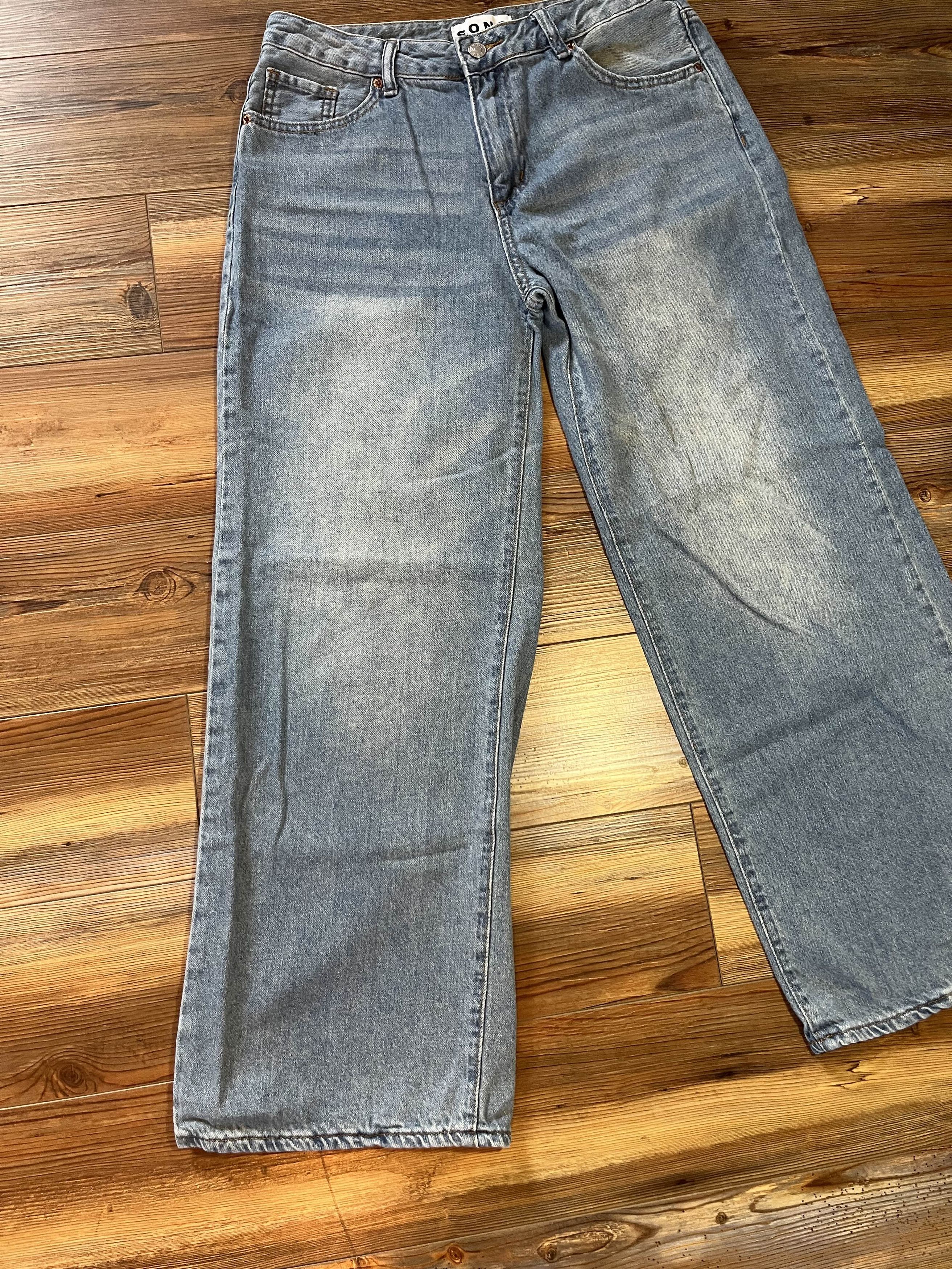 Japanese Brand Y2K Ultra Baggy Acid Wash Song Jeans Size US 29 - 3 Thumbnail