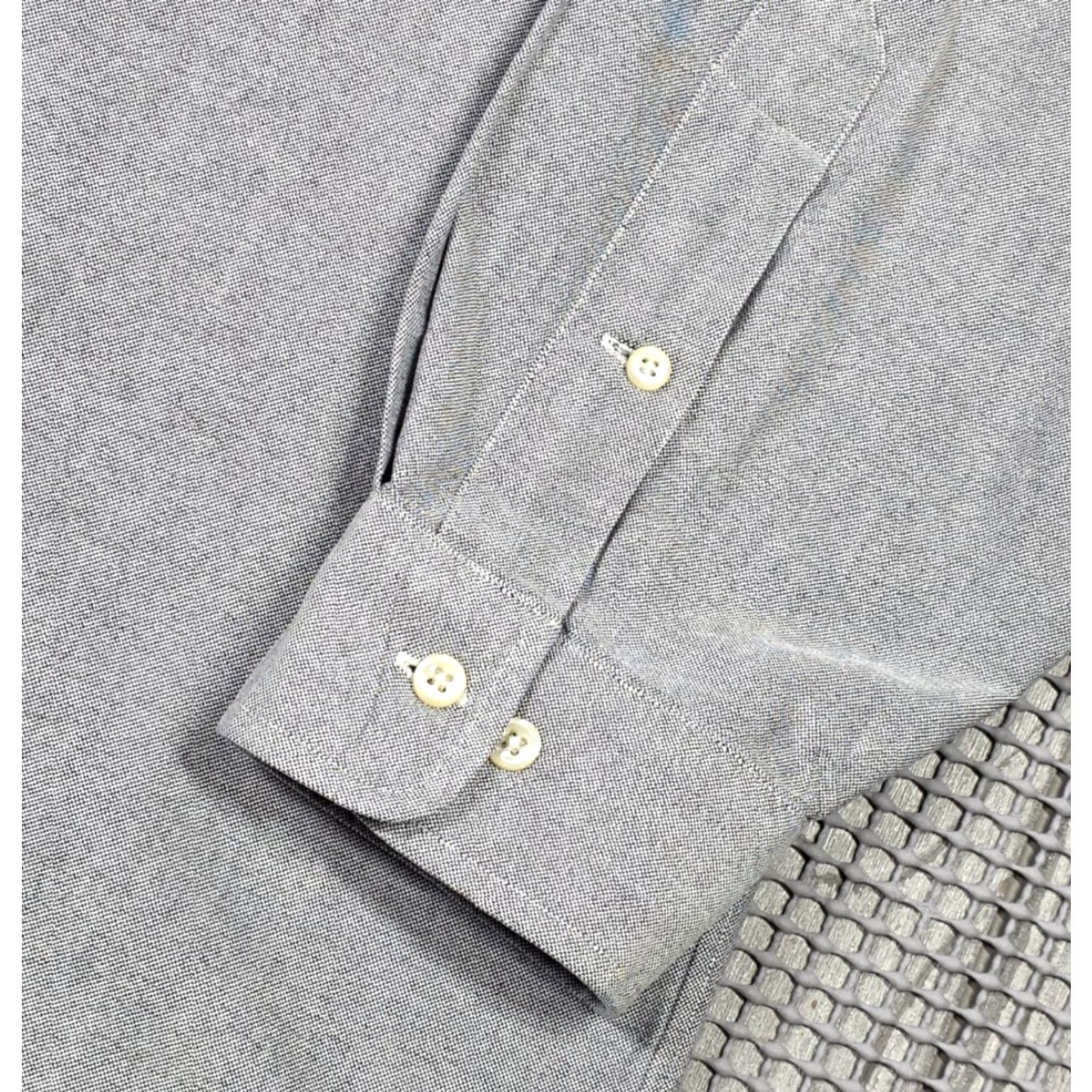 Polo Ralph Lauren VTG Polo Ralph Lauren Men Button-Up Gray 17.5-32/33 Oxford Long Sleeve OCBD, 100% Cotton, Solid, Classic, Preppy, Workwear, 90s, Designer - Mens Size US XXL / EU 58 / 5 - 7 Thumbnail