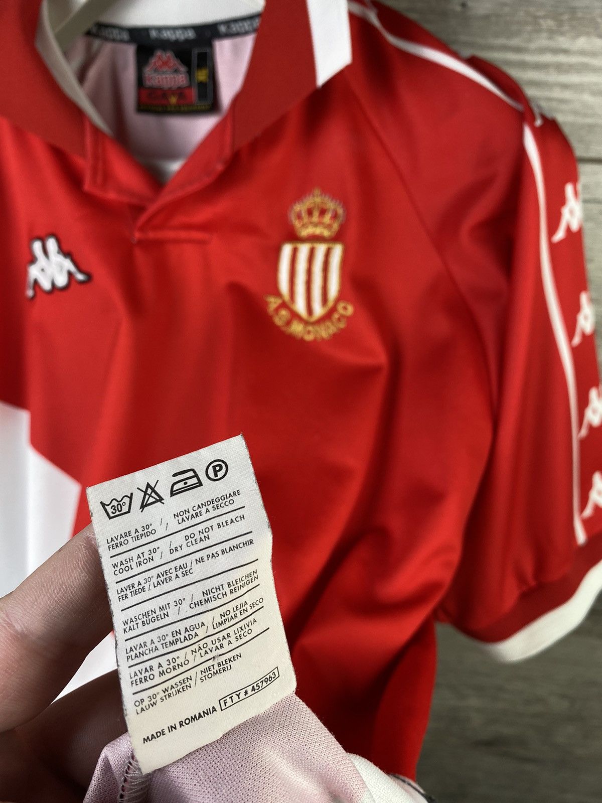 Club Monaco × Kappa × Vintage 🔥 Kappa A S Monaco Soccer tees football Home Vintage Rare Size US XL / EU 56 / 4 - 7 Thumbnail