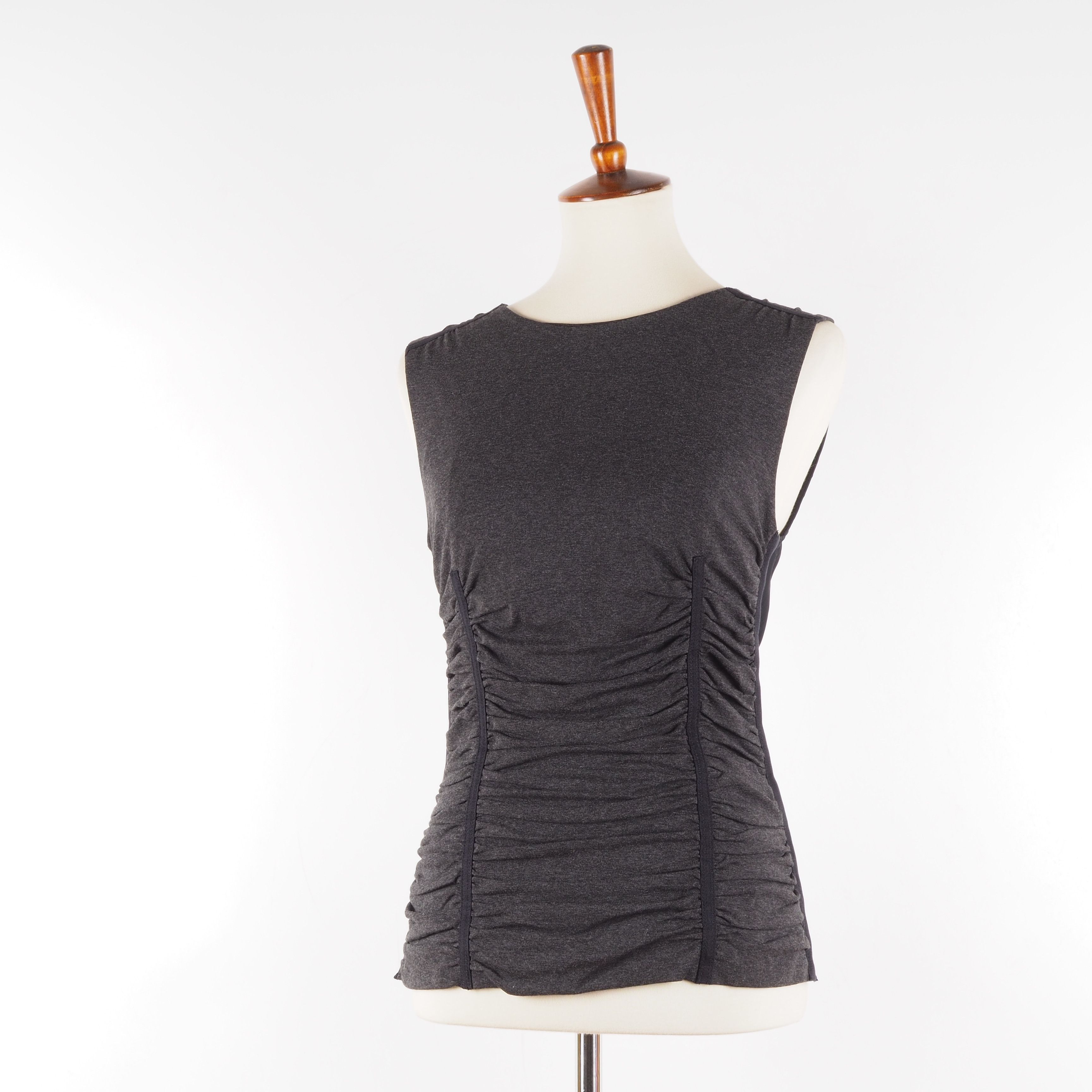 Dolce & Gabbana Dolce&Gabbana Vintage Gray Ruched Corset Style Zip Top Size M / US 6-8 / IT 42-44 - 9 Thumbnail