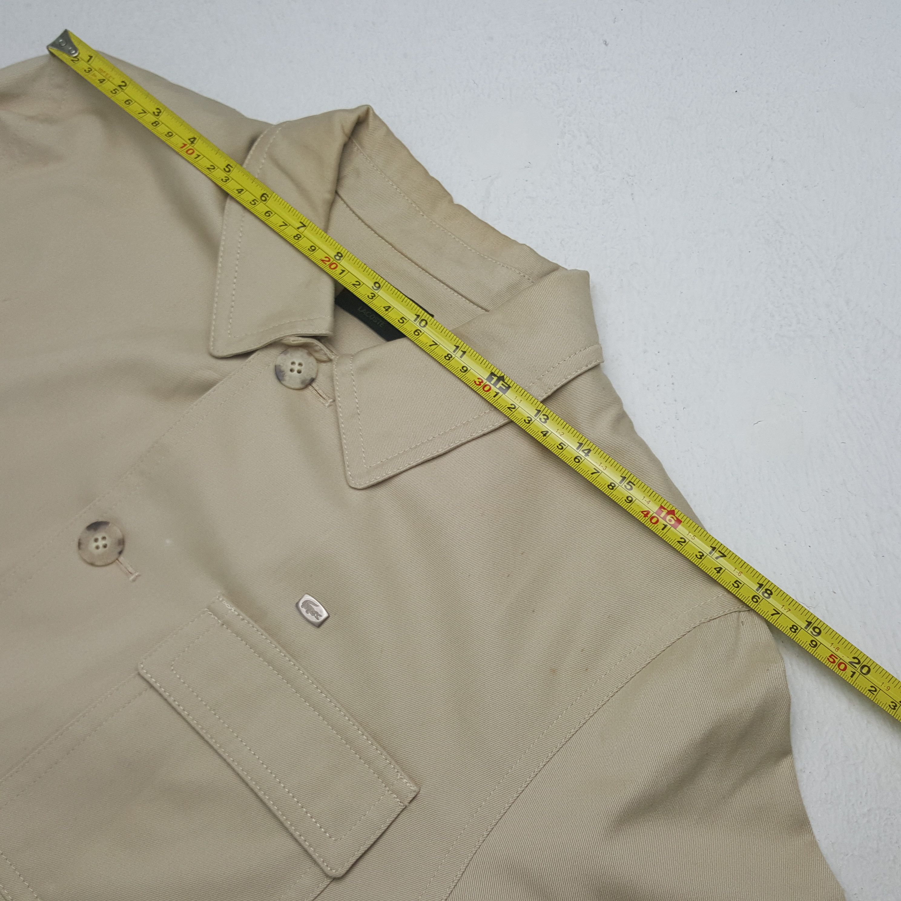 Lacoste Vintage Lacoste Khaki Button Up Jacket Size US L / EU 52-54 / 3 - 5 Thumbnail