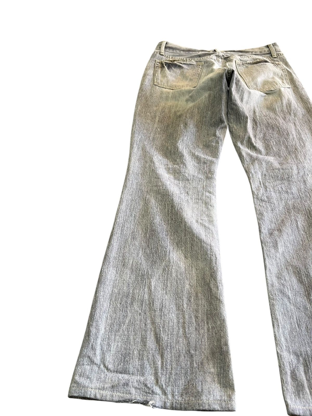 Japanese Brand × Le Grande Bleu (L.G.B.) Vintage Blue Way Flare Ripped Distressed Denim Size US 31 - 8 Thumbnail