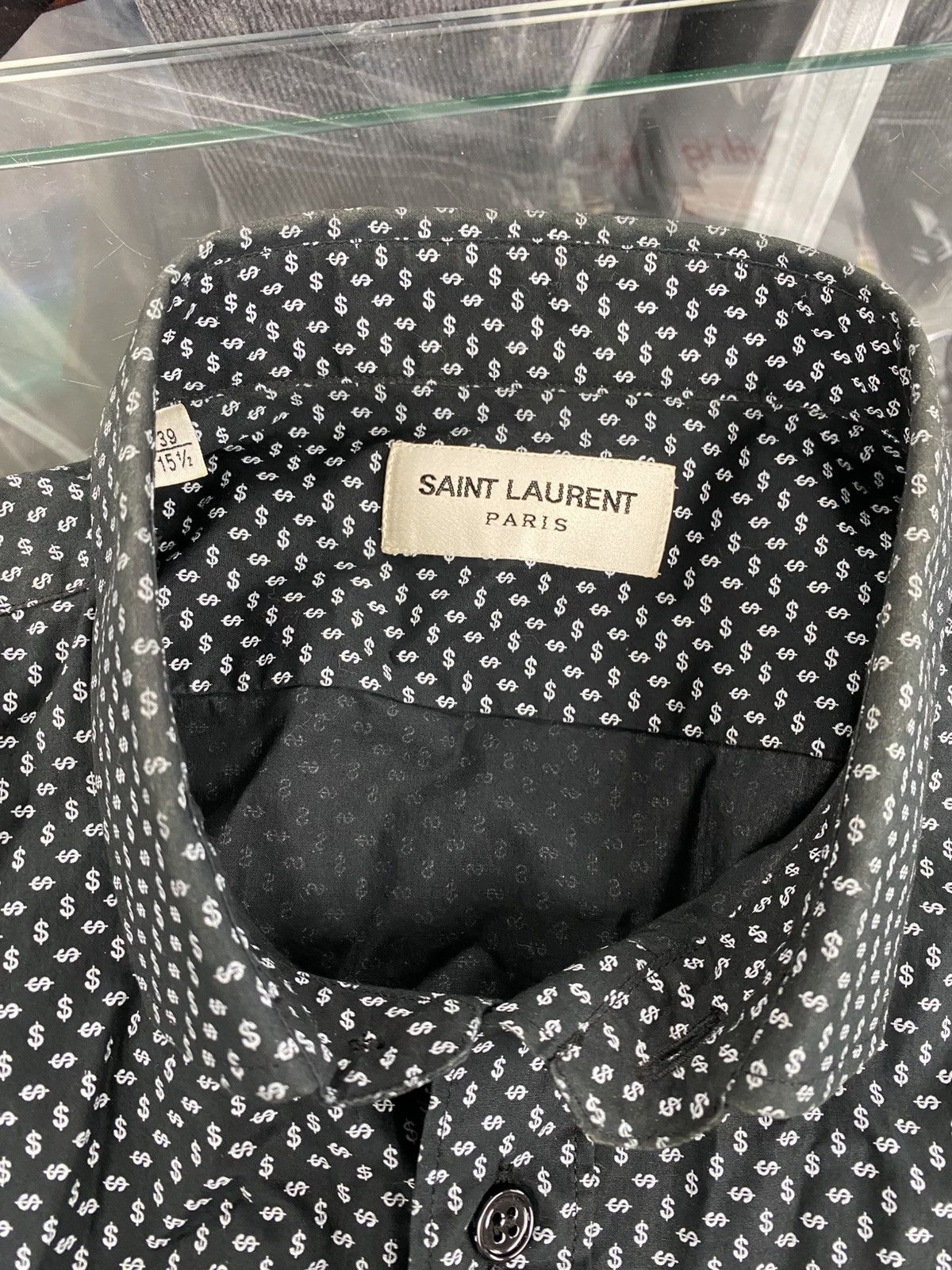 Yves Saint Laurent Saint Laurent dollar sign shirt black small Hedi Slimane Size US S / EU 44-46 / 1 - 13 Thumbnail