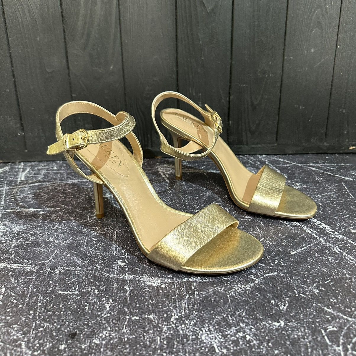 Lauren Ralph Lauren Lauren Ralph Lauren Women’s Gold Heels 6.5 US 37 EU Size US 7 / IT 37 - 2 Thumbnail
