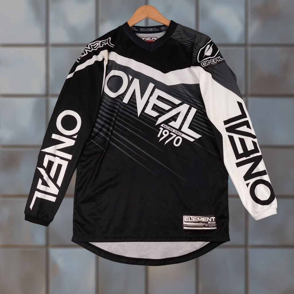 Element O'Neal Racing Jersey Mens Small Black Long Sleeve Element Grunge Y2K Motorcross Size US S / EU 44-46 / 1 - 1 Thumbnail