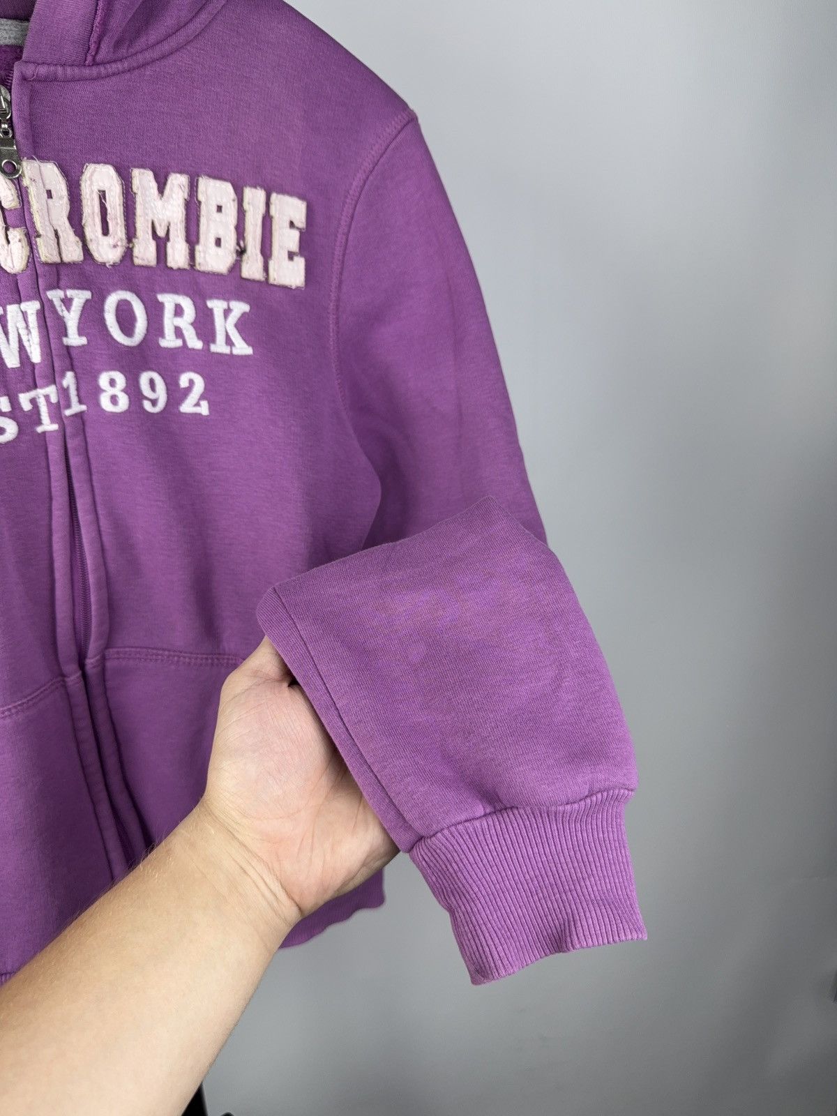 Abercrombie & Fitch Vintage Y2K Abercrombie & Fitch Zip Hoodie New York Logo Size M / US 6-8 / IT 42-44 - 4 Thumbnail