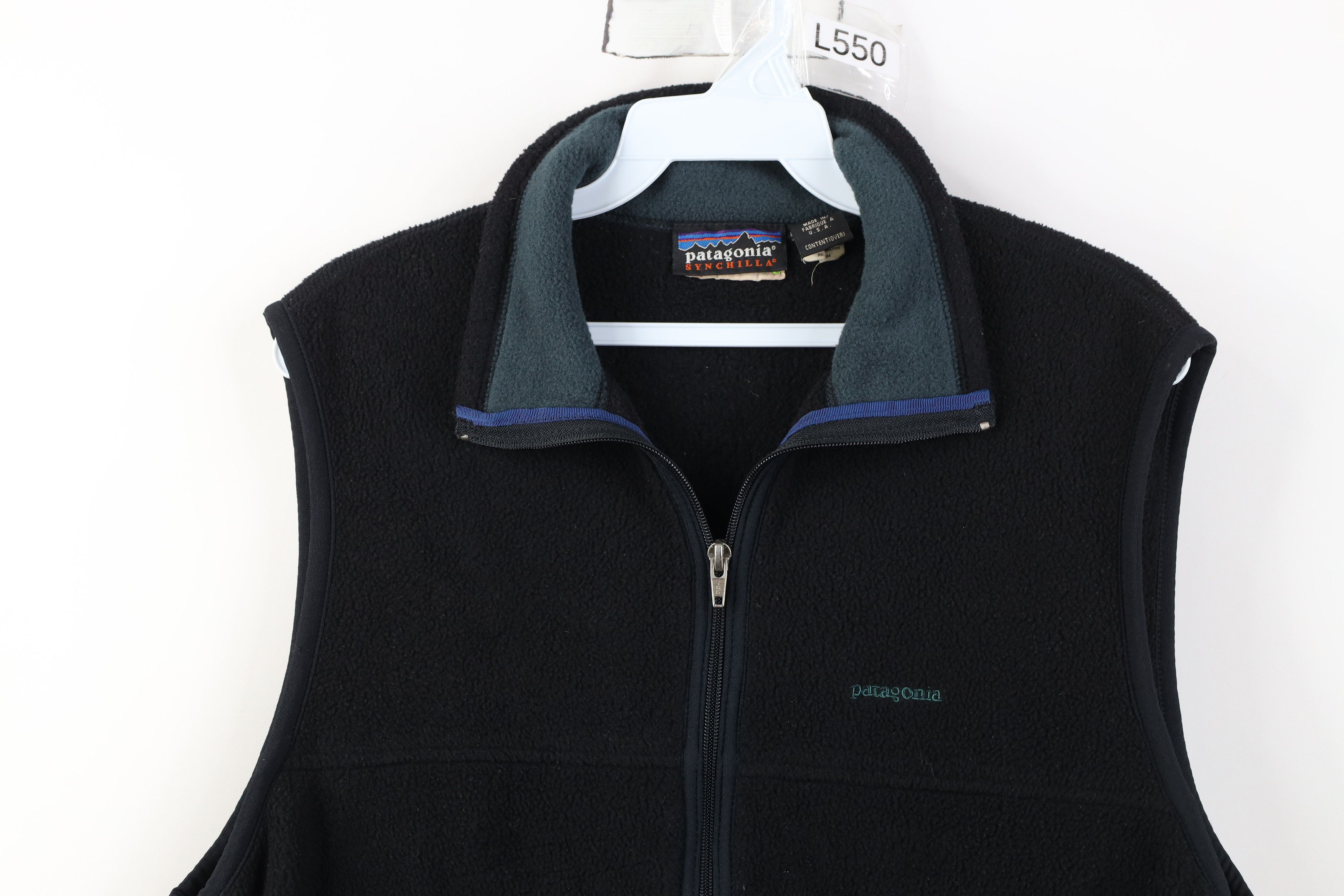 Patagonia Vintage 90s Patagonia Synchilla Fleece Vest Jacket Black USA Size US M / EU 48-50 / 2 - 2 Thumbnail