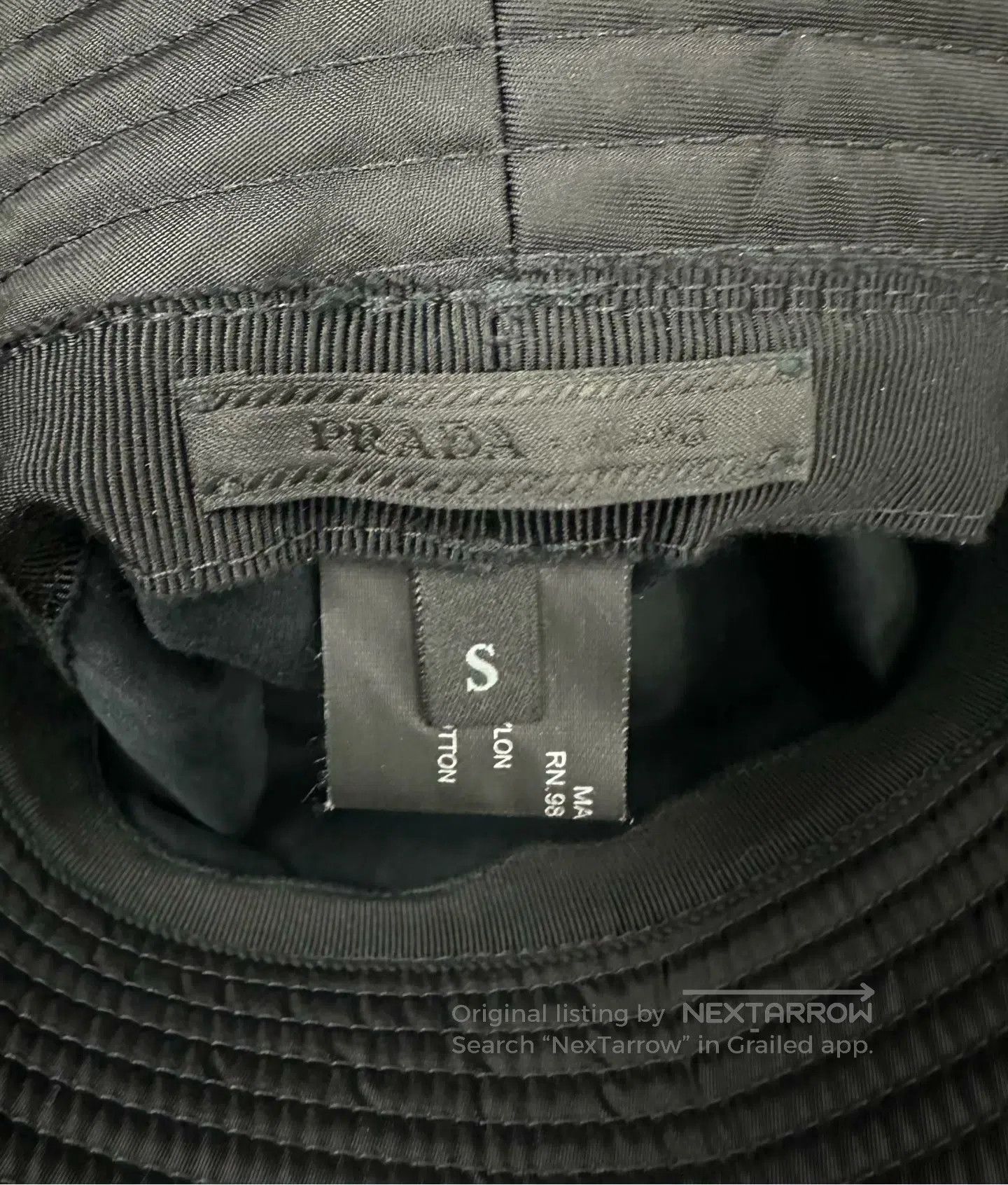 Prada Prada size S Black triangle badge fisherman's hat| Size ONE SIZE - 4 Thumbnail