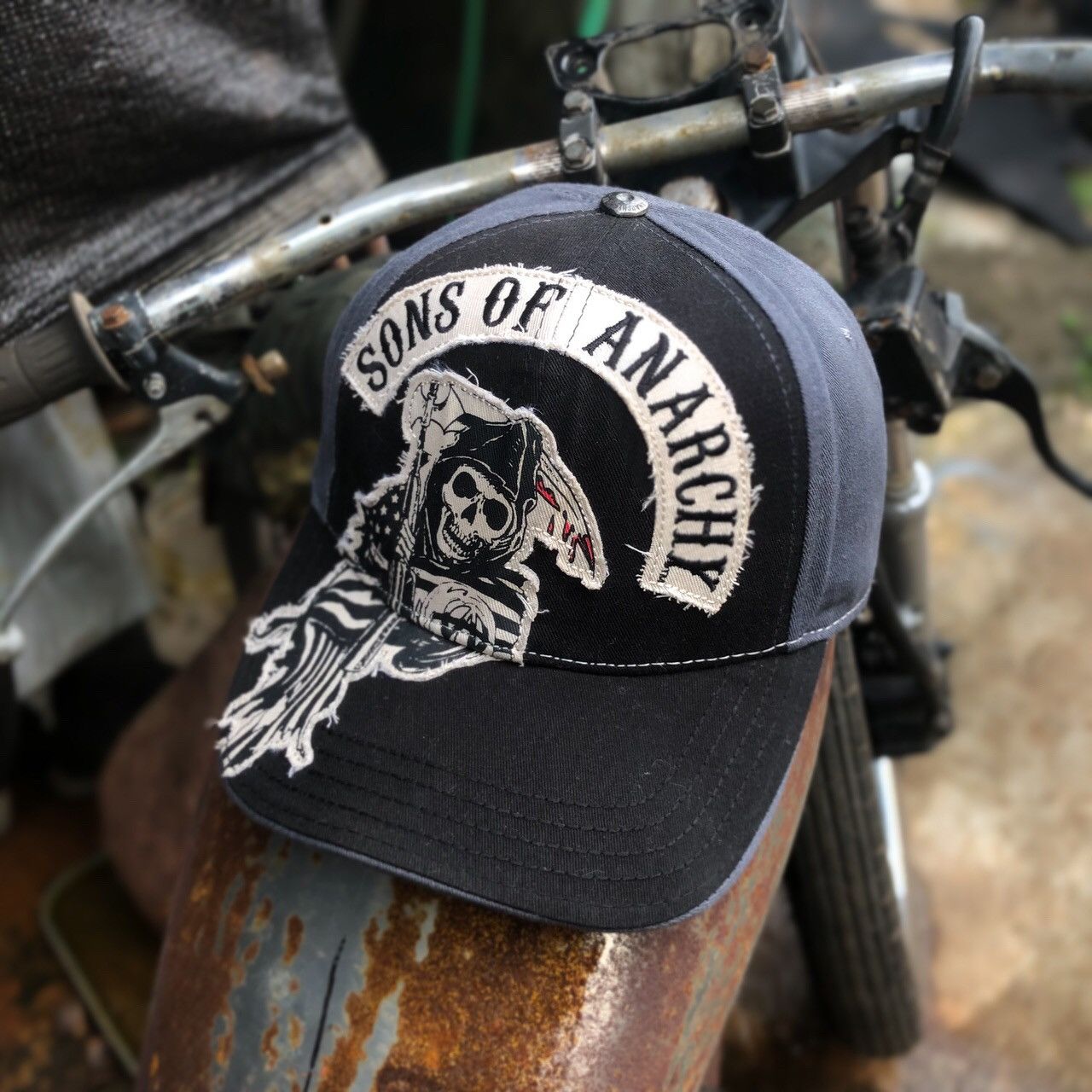 Vintage 🔥RARE🔥 Vintage Son Of Anarchy Big Logo Embroidery Hat Size ONE SIZE - 1 Thumbnail